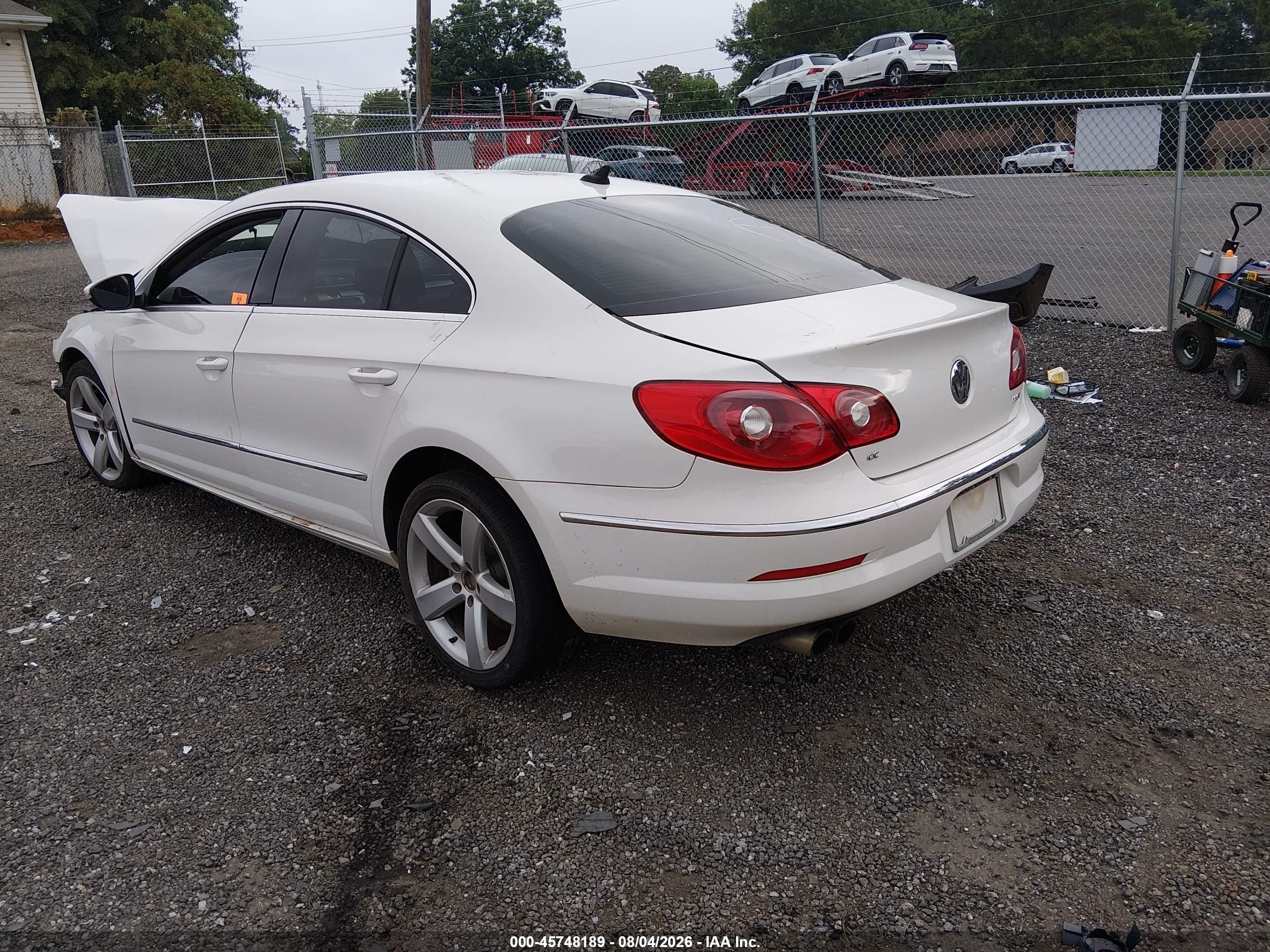 2012 Volkswagen Cc Lux White vin: WVWHN7AN8CE515956