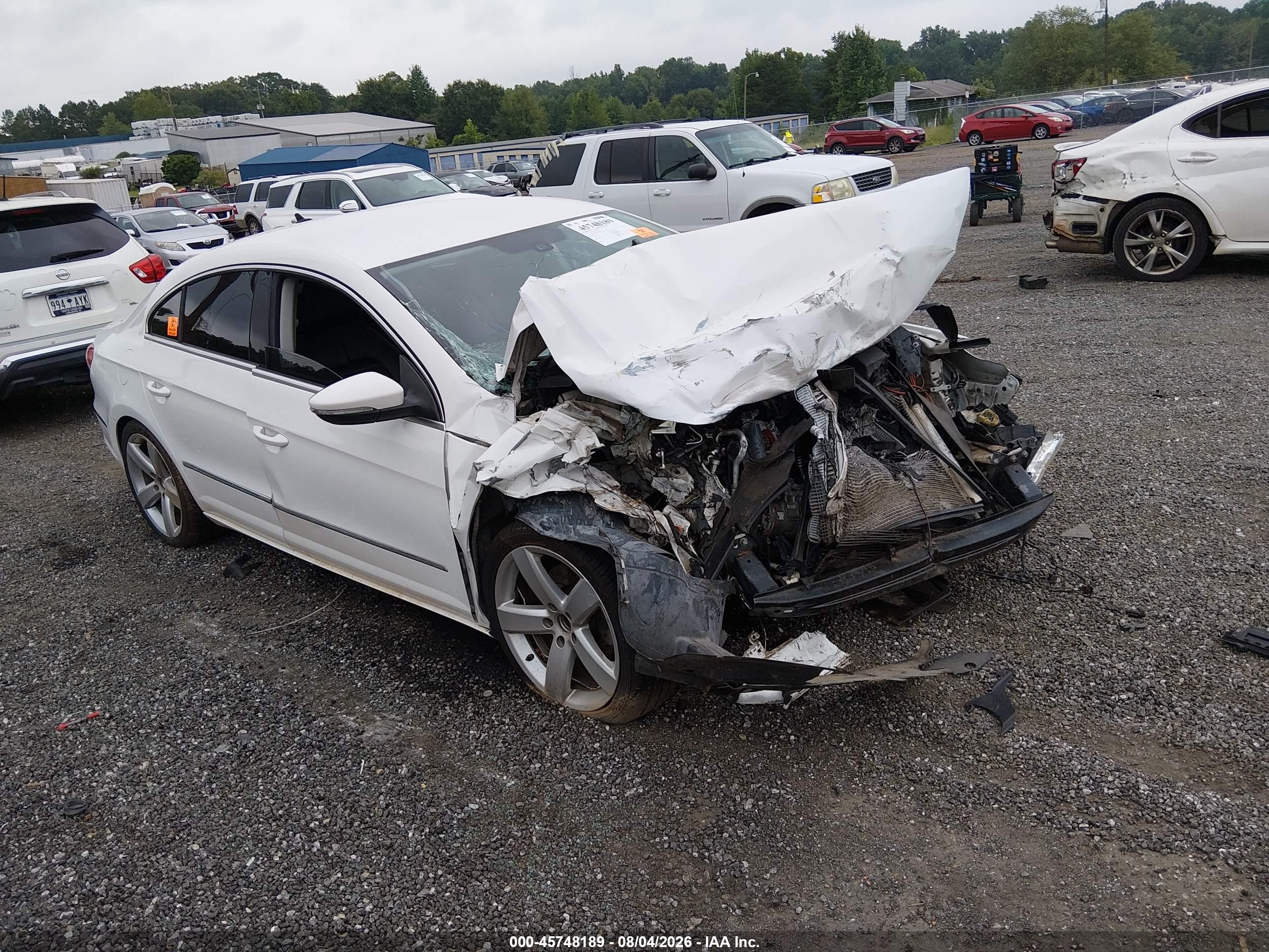 2012 Volkswagen Cc Lux White vin: WVWHN7AN8CE515956