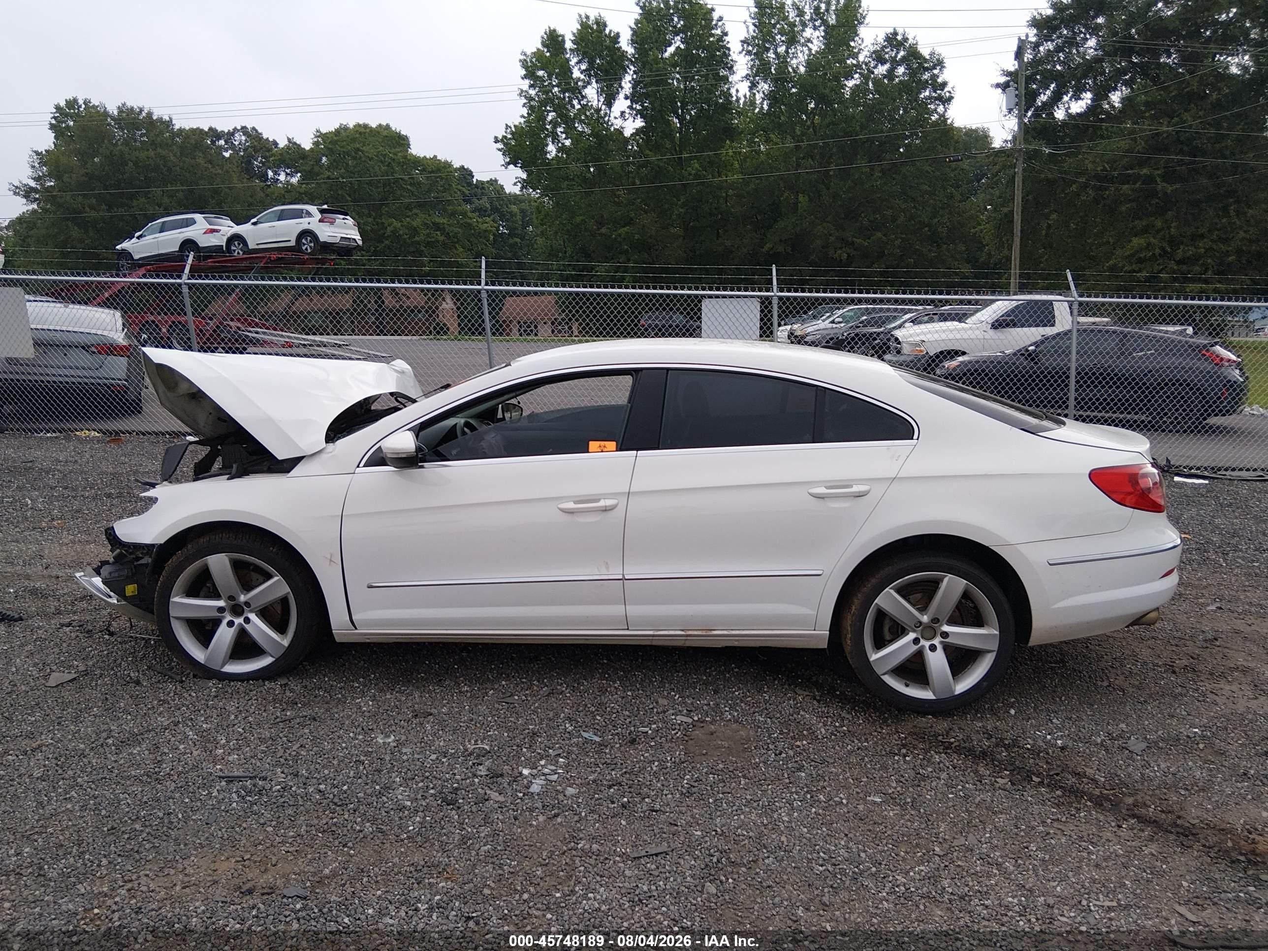 2012 Volkswagen Cc Lux White vin: WVWHN7AN8CE515956