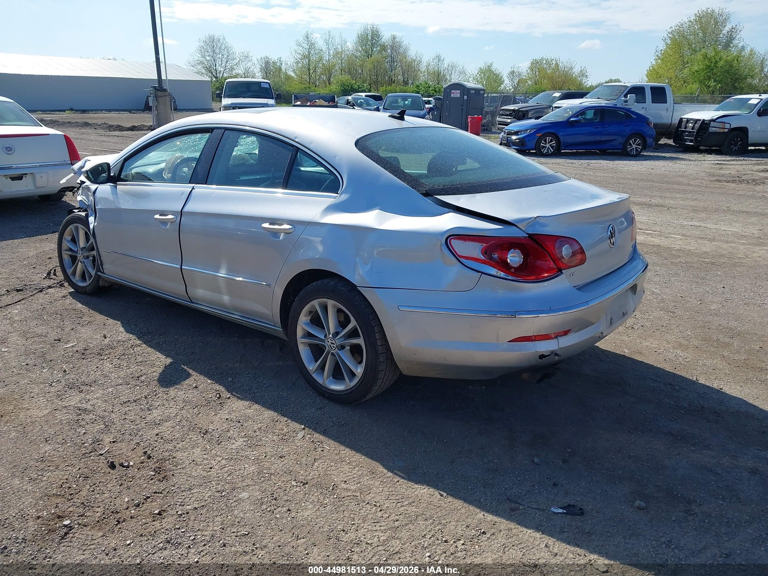 2010 Volkswagen Cc Luxury Blue vin: WVWHN7AN9AE536666