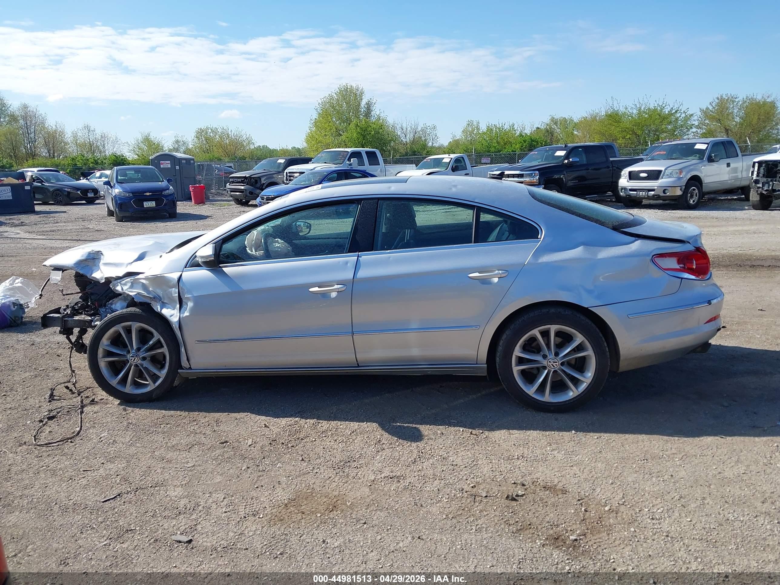 2010 Volkswagen Cc Luxury Blue vin: WVWHN7AN9AE536666