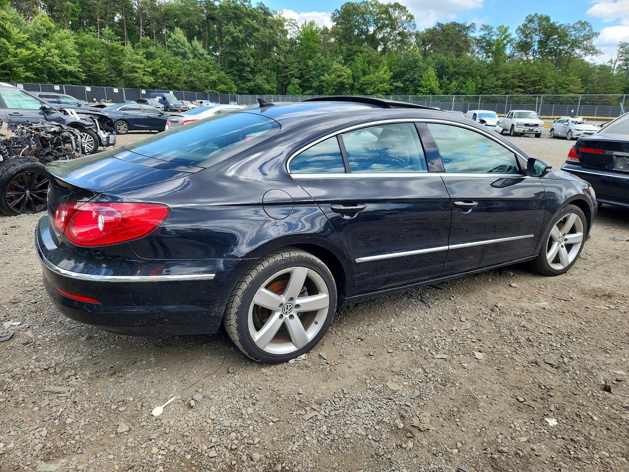 2012 Volkswagen Cc Luxury Black vin: WVWHN7AN9CE508613