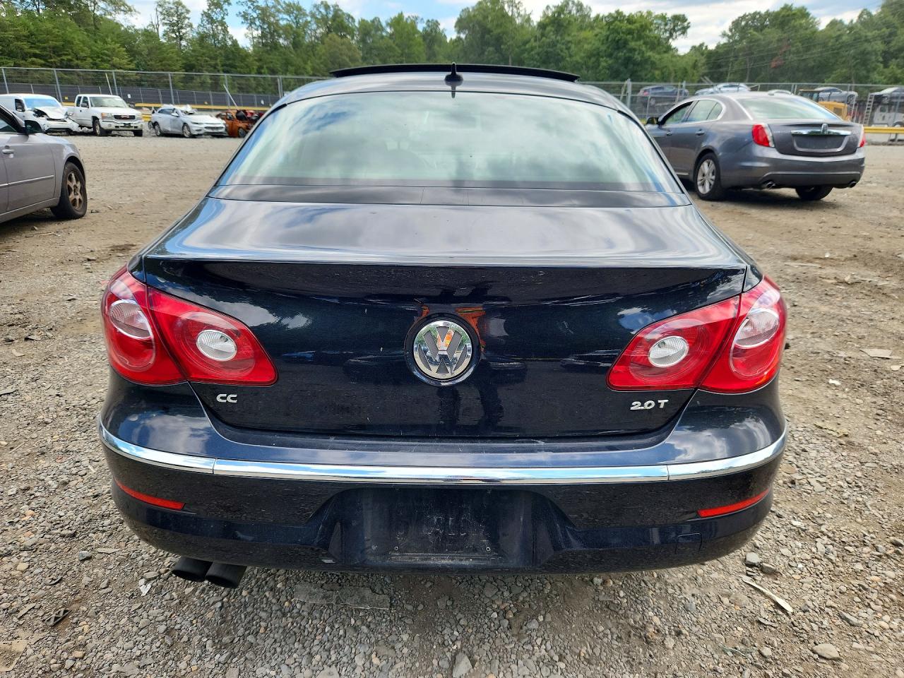 2012 Volkswagen Cc Luxury Black vin: WVWHN7AN9CE508613