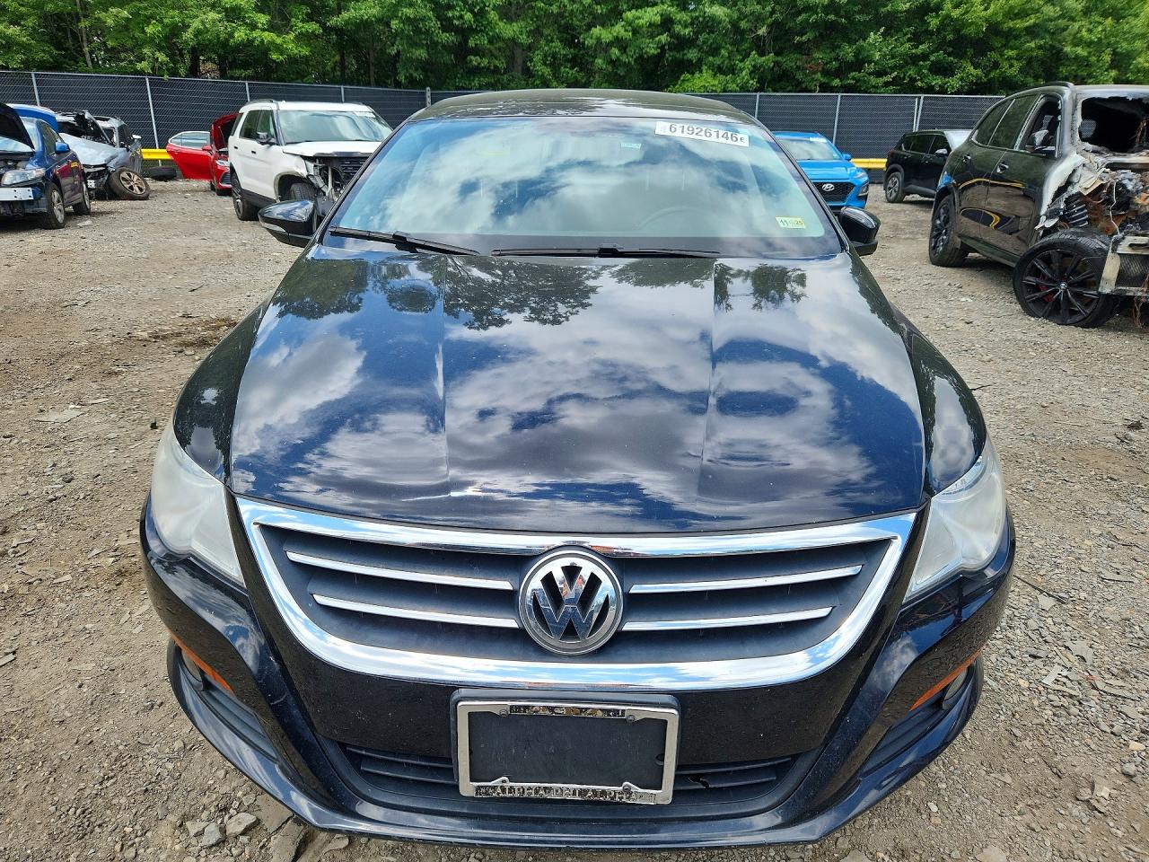 2012 Volkswagen Cc Luxury Black vin: WVWHN7AN9CE508613
