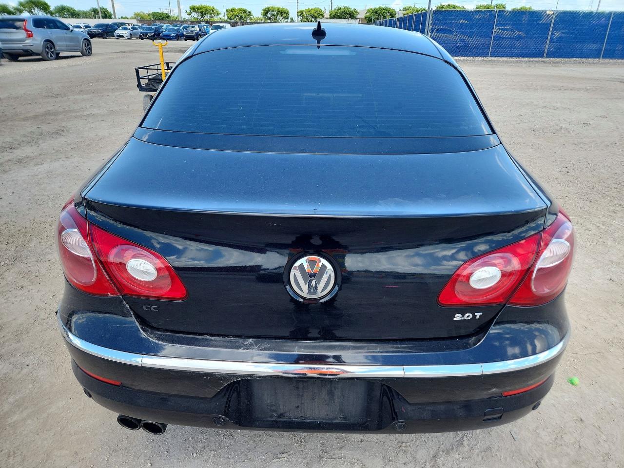 2010 Volkswagen Cc Luxury Black vin: WVWHP7AN3AE535216
