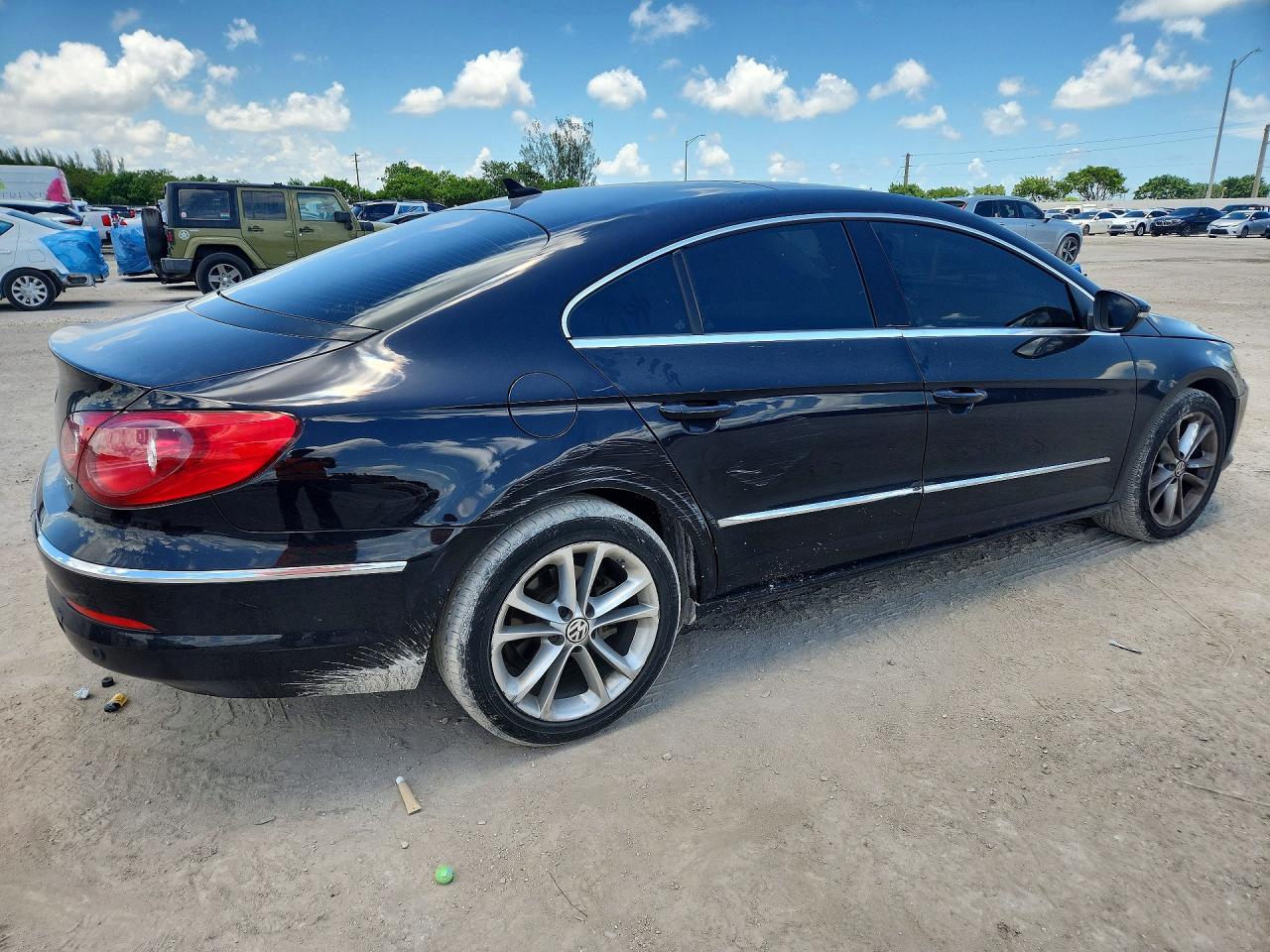 2010 Volkswagen Cc Luxury Black vin: WVWHP7AN3AE535216