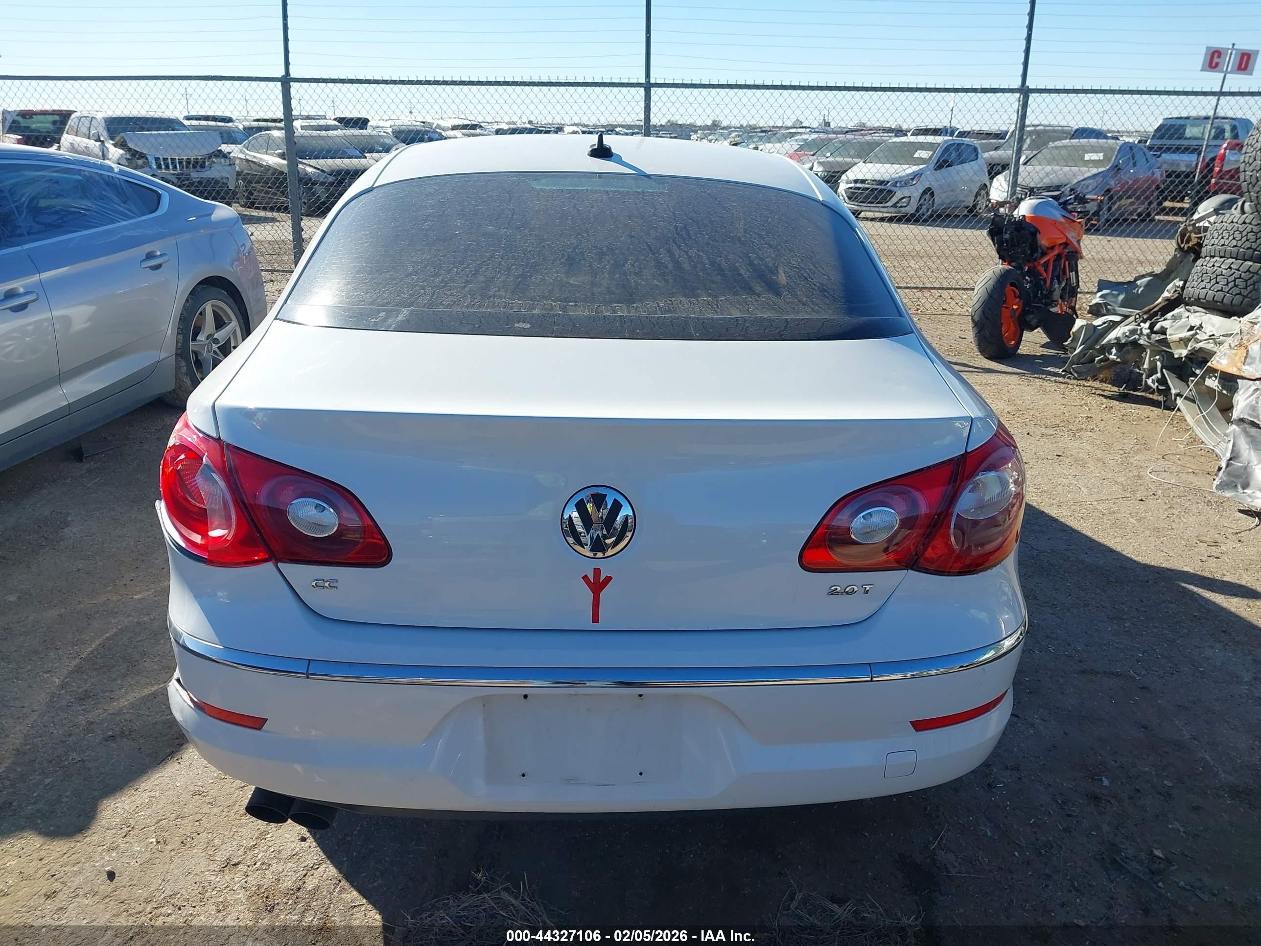 2011 Volkswagen Cc Lux Limited White vin: WVWHP7AN5BE730347