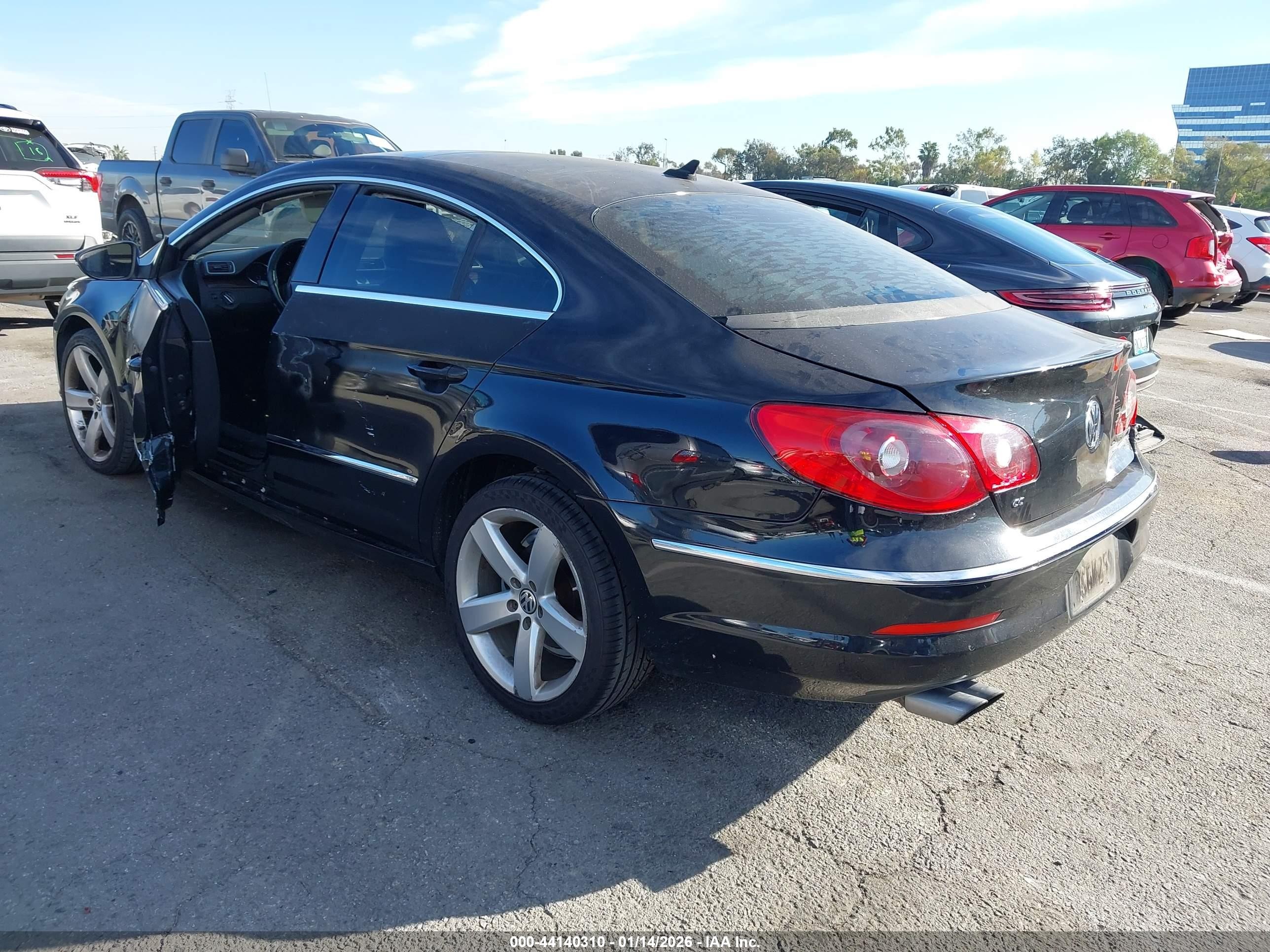 2012 Volkswagen Cc Lux Plus Black vin: WVWHP7AN5CE552165