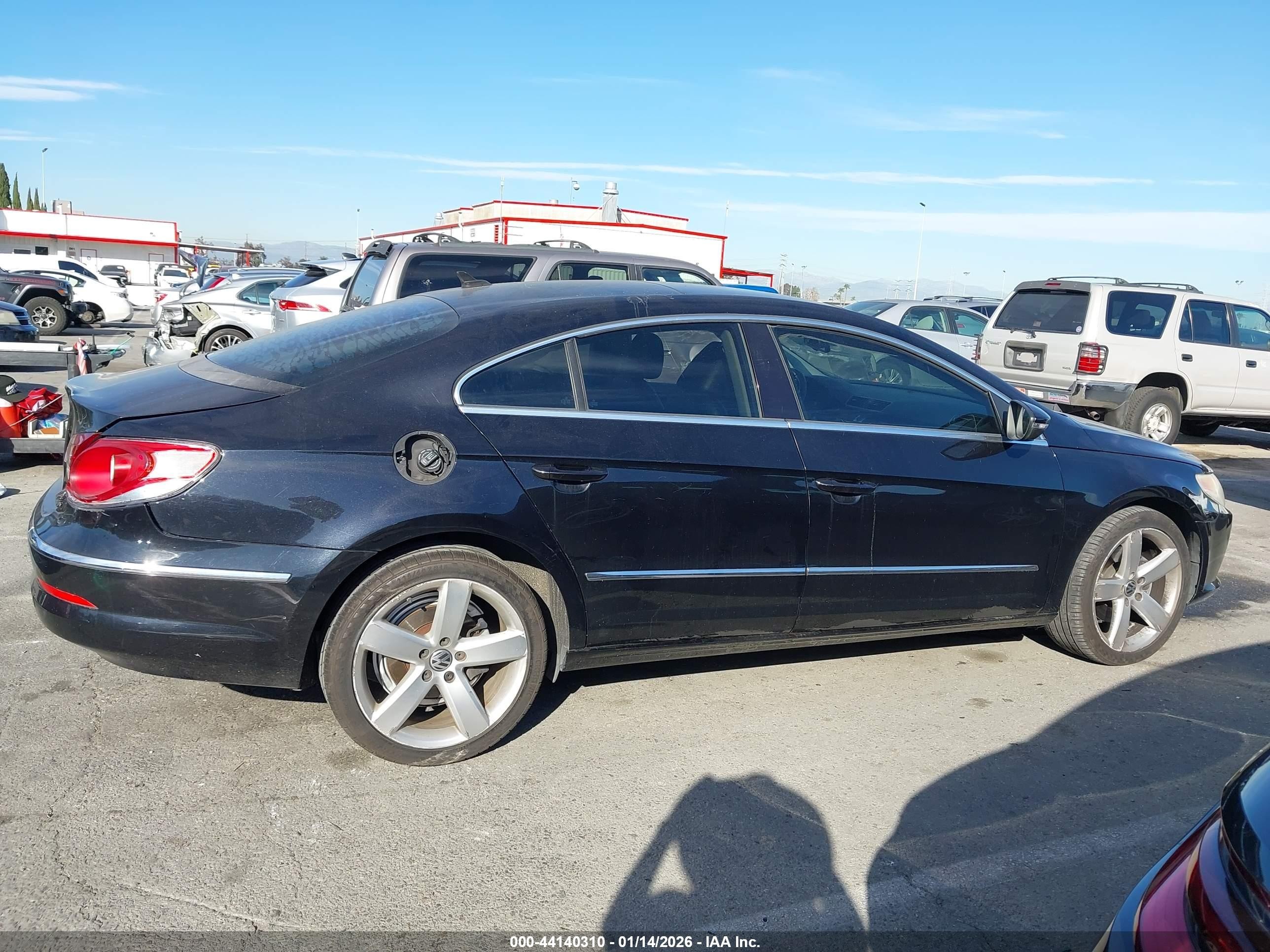 2012 Volkswagen Cc Lux Plus Black vin: WVWHP7AN5CE552165