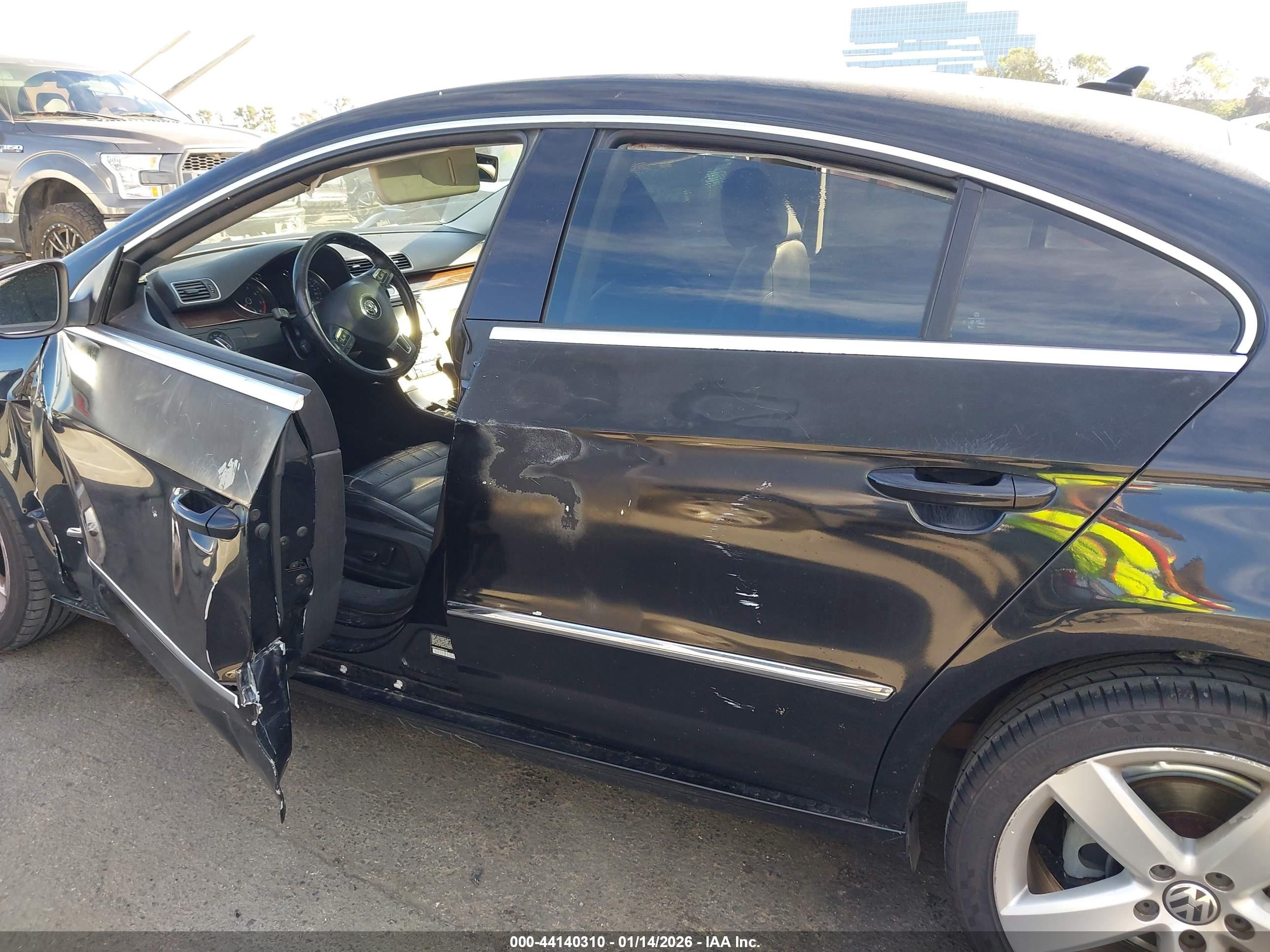 2012 Volkswagen Cc Lux Plus Black vin: WVWHP7AN5CE552165