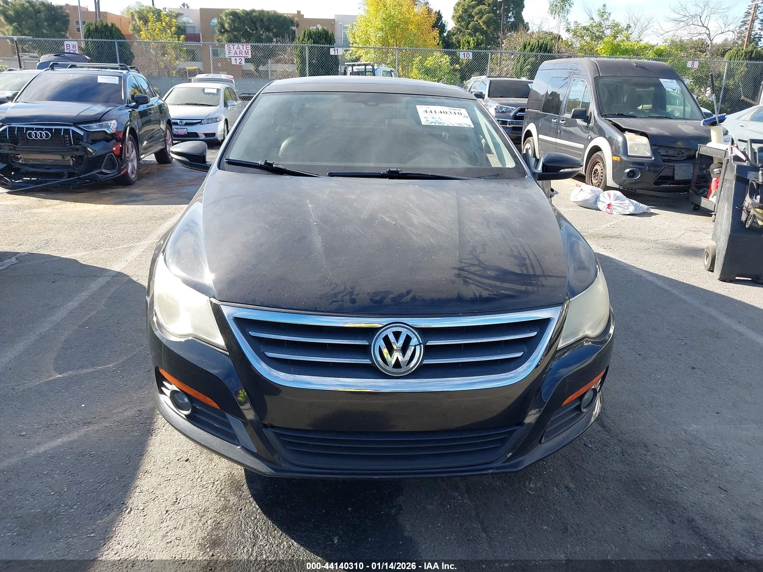 2012 Volkswagen Cc Lux Plus Black vin: WVWHP7AN5CE552165
