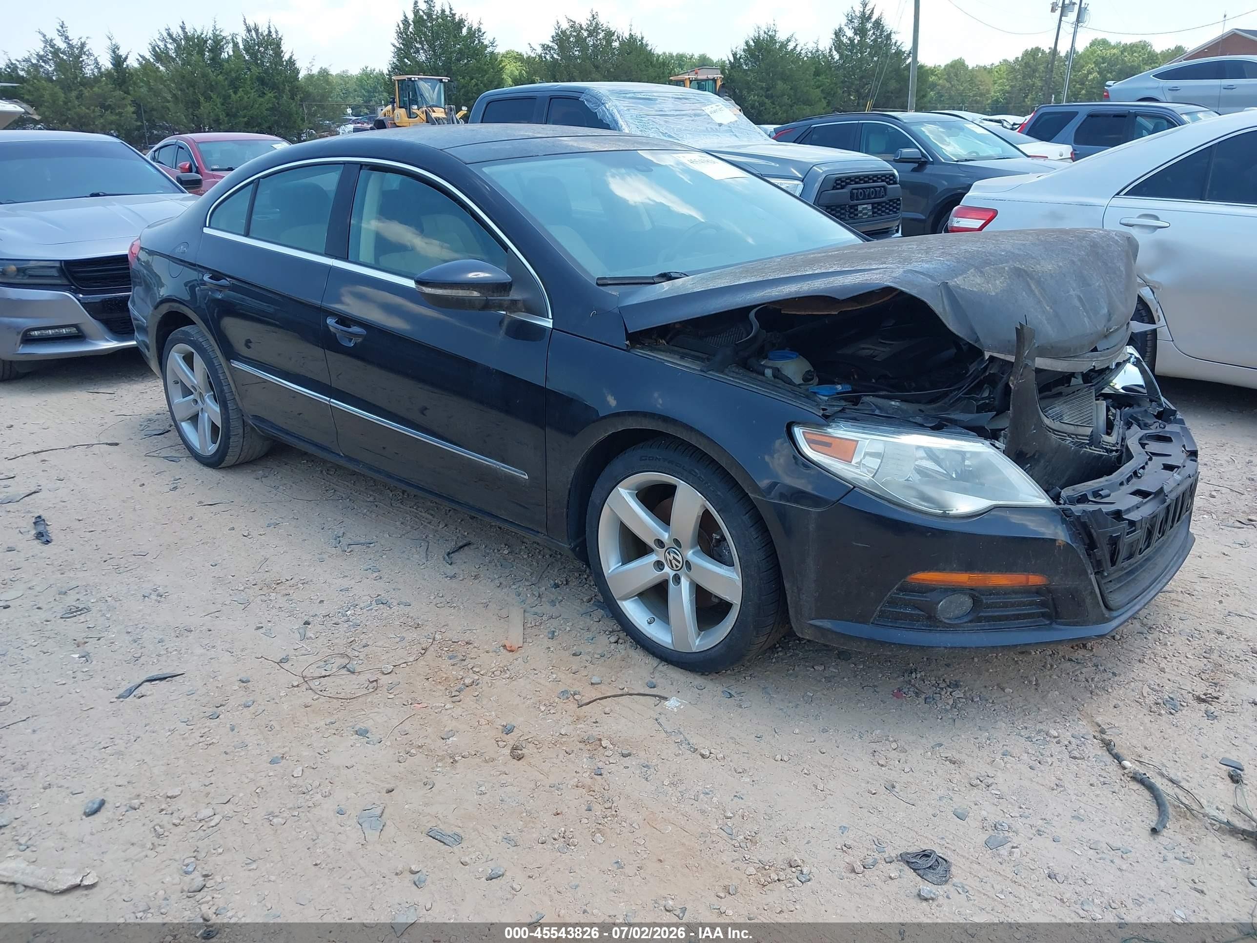 2012 Volkswagen Cc Lux Plus Black vin: WVWHP7AN8CE549230