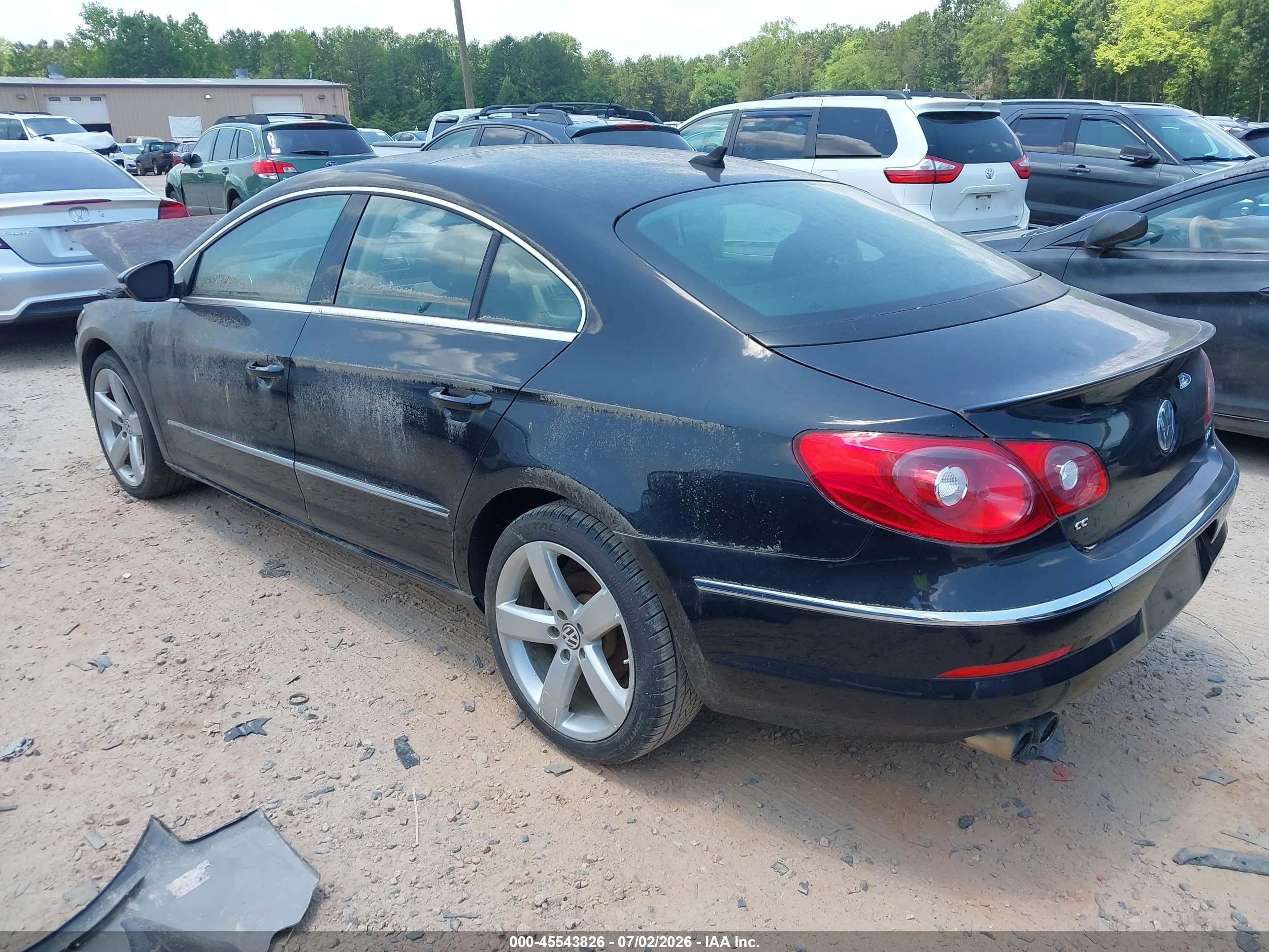 2012 Volkswagen Cc Lux Plus Black vin: WVWHP7AN8CE549230