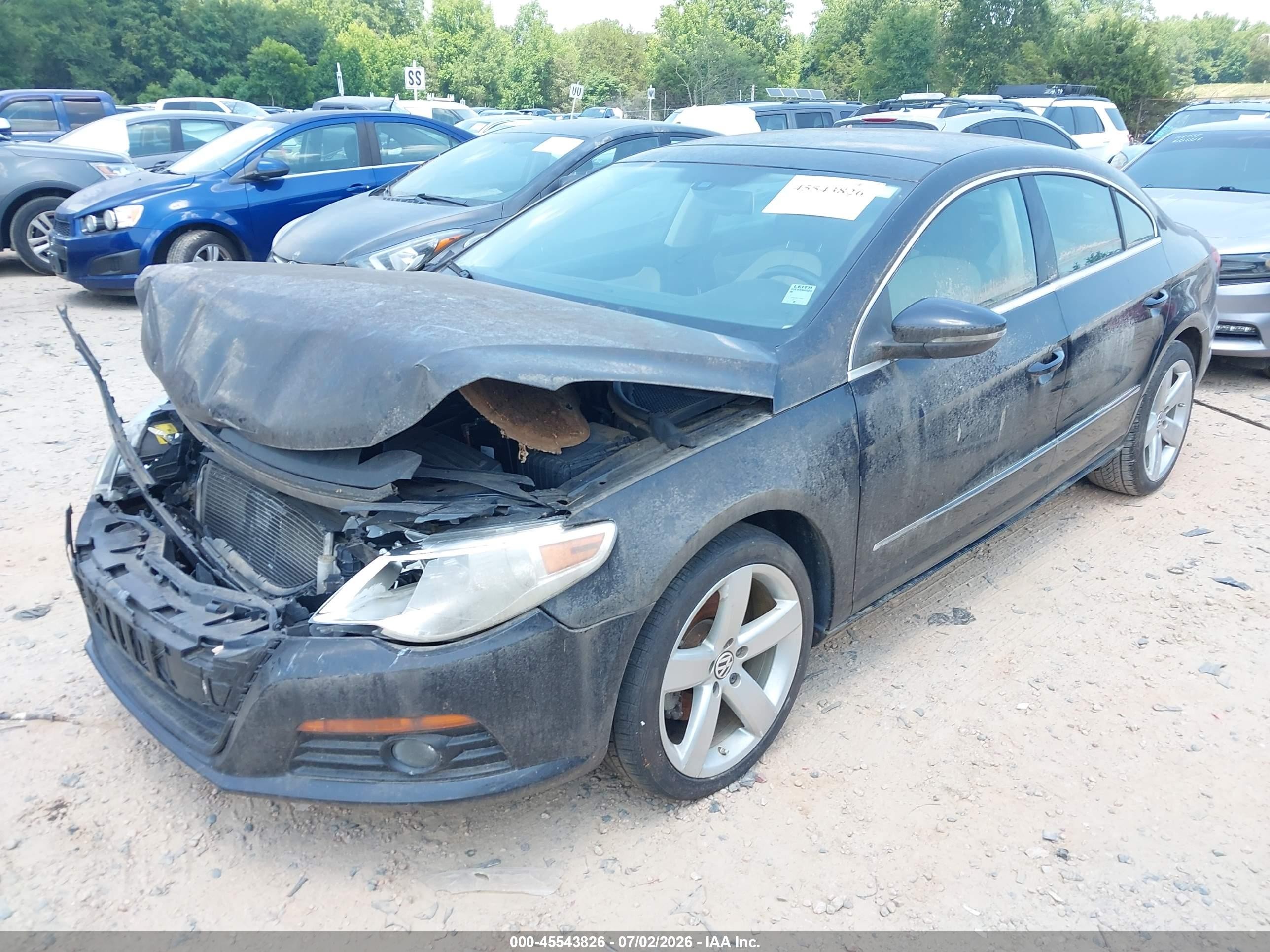2012 Volkswagen Cc Lux Plus Black vin: WVWHP7AN8CE549230