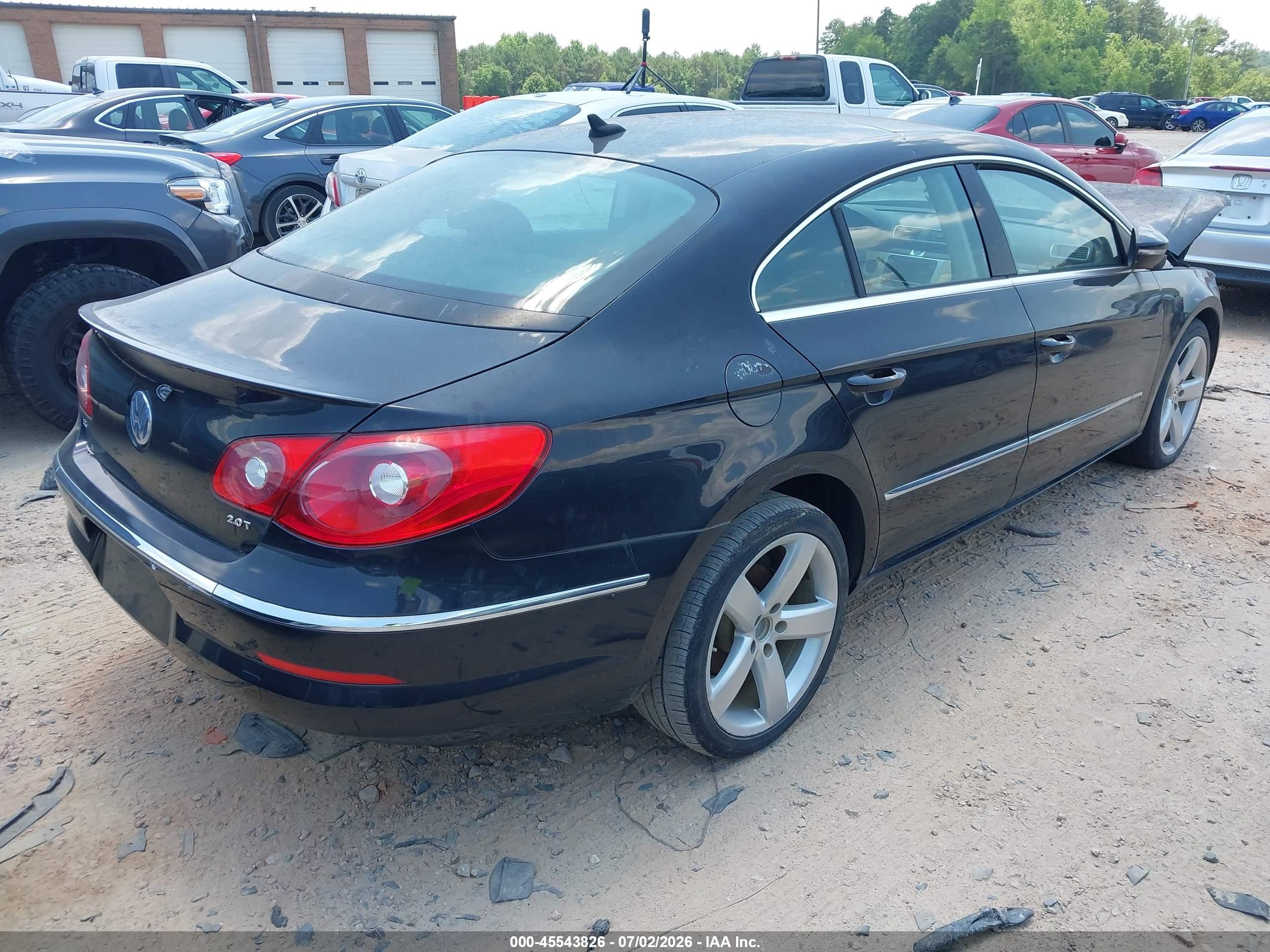 2012 Volkswagen Cc Lux Plus Black vin: WVWHP7AN8CE549230