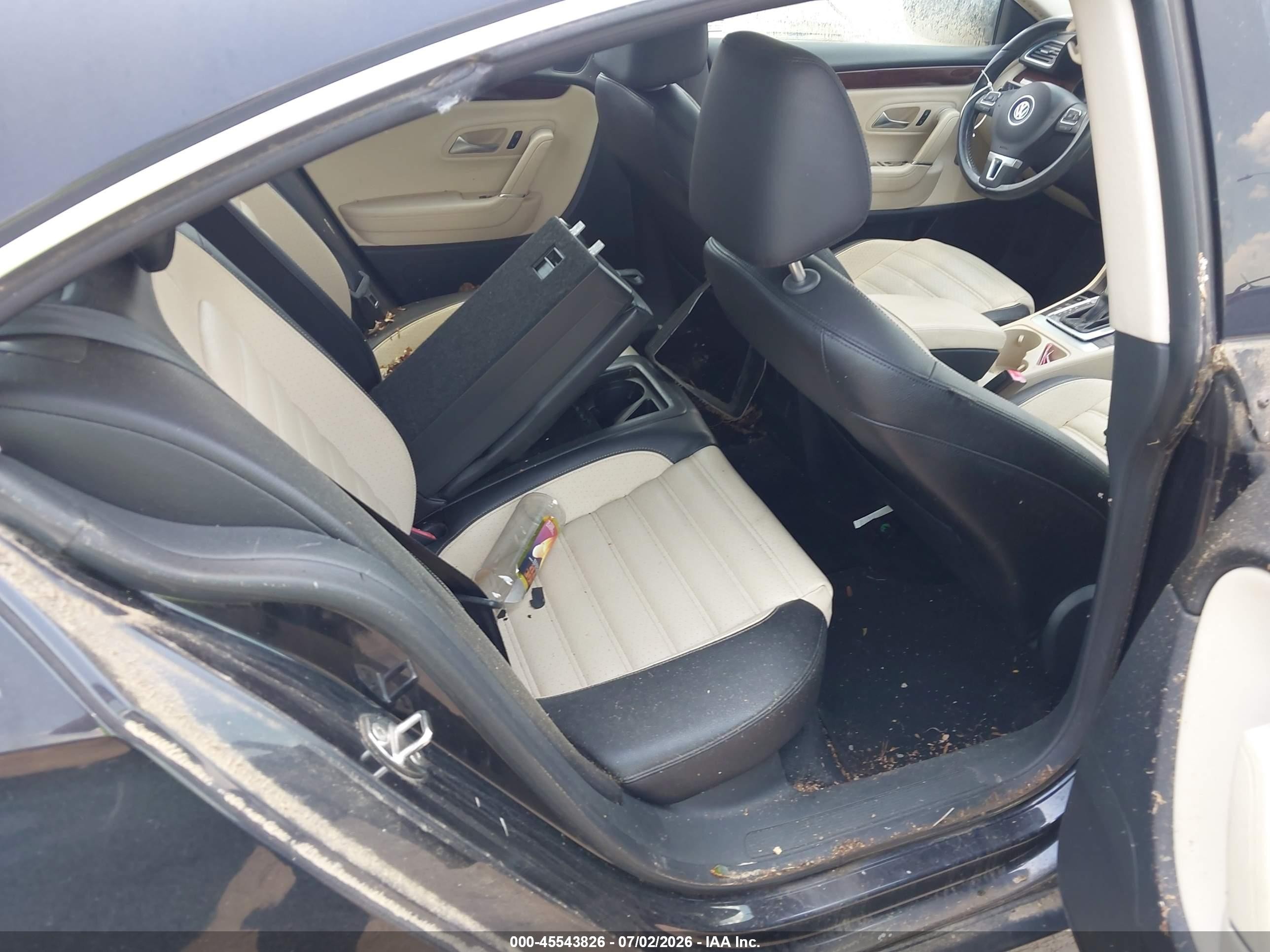 2012 Volkswagen Cc Lux Plus Black vin: WVWHP7AN8CE549230