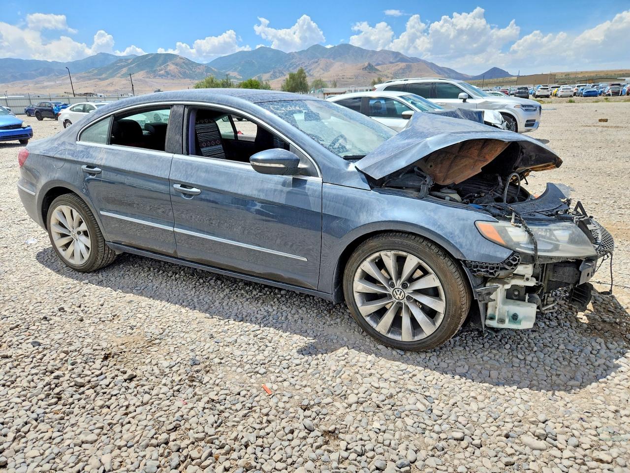 2013 Volkswagen Cc Luxury Gray vin: WVWHU7AN7DE508677