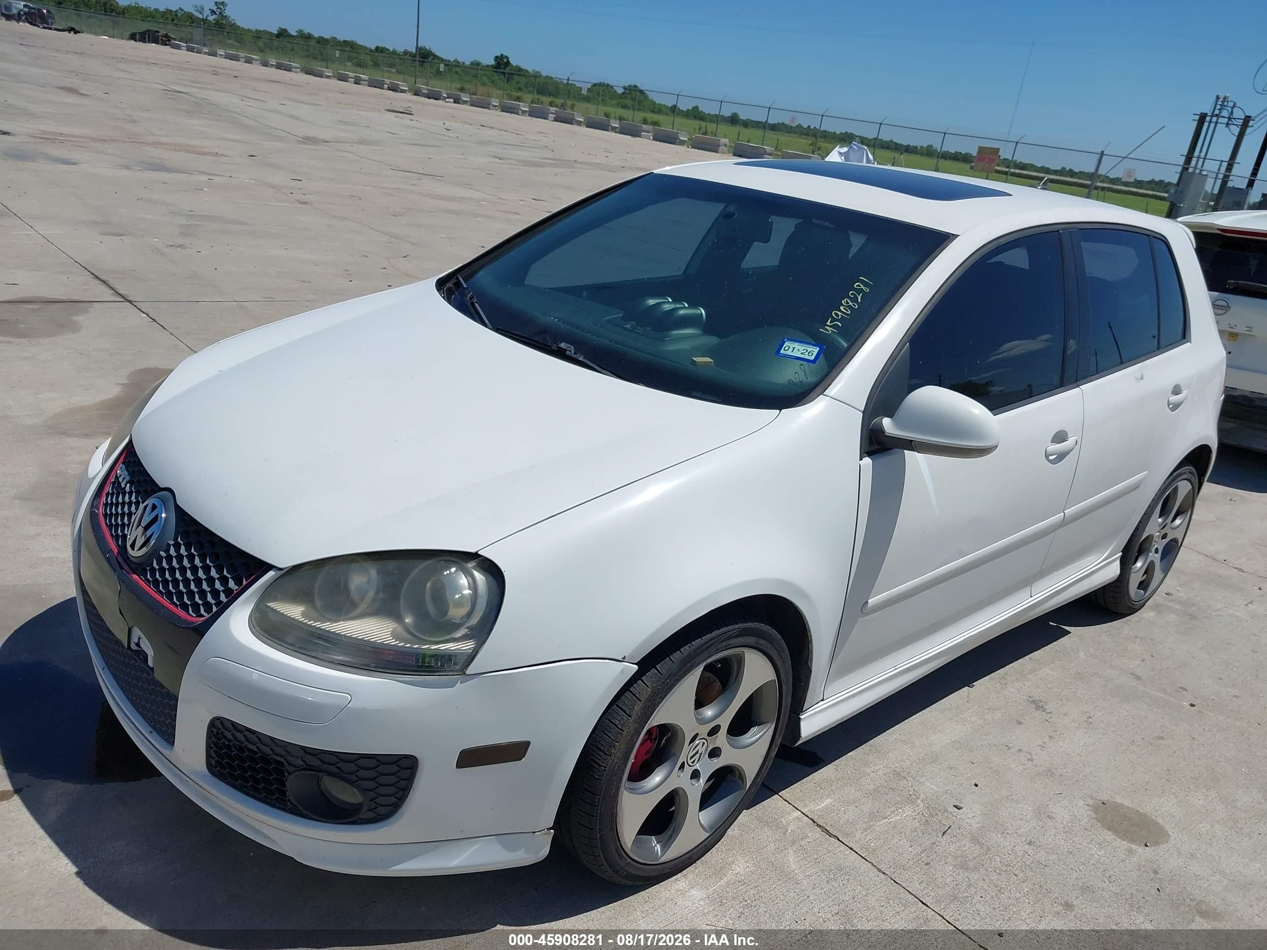 2007 Volkswagen Gti 4-door (a6) White vin: WVWHV71K27W133721