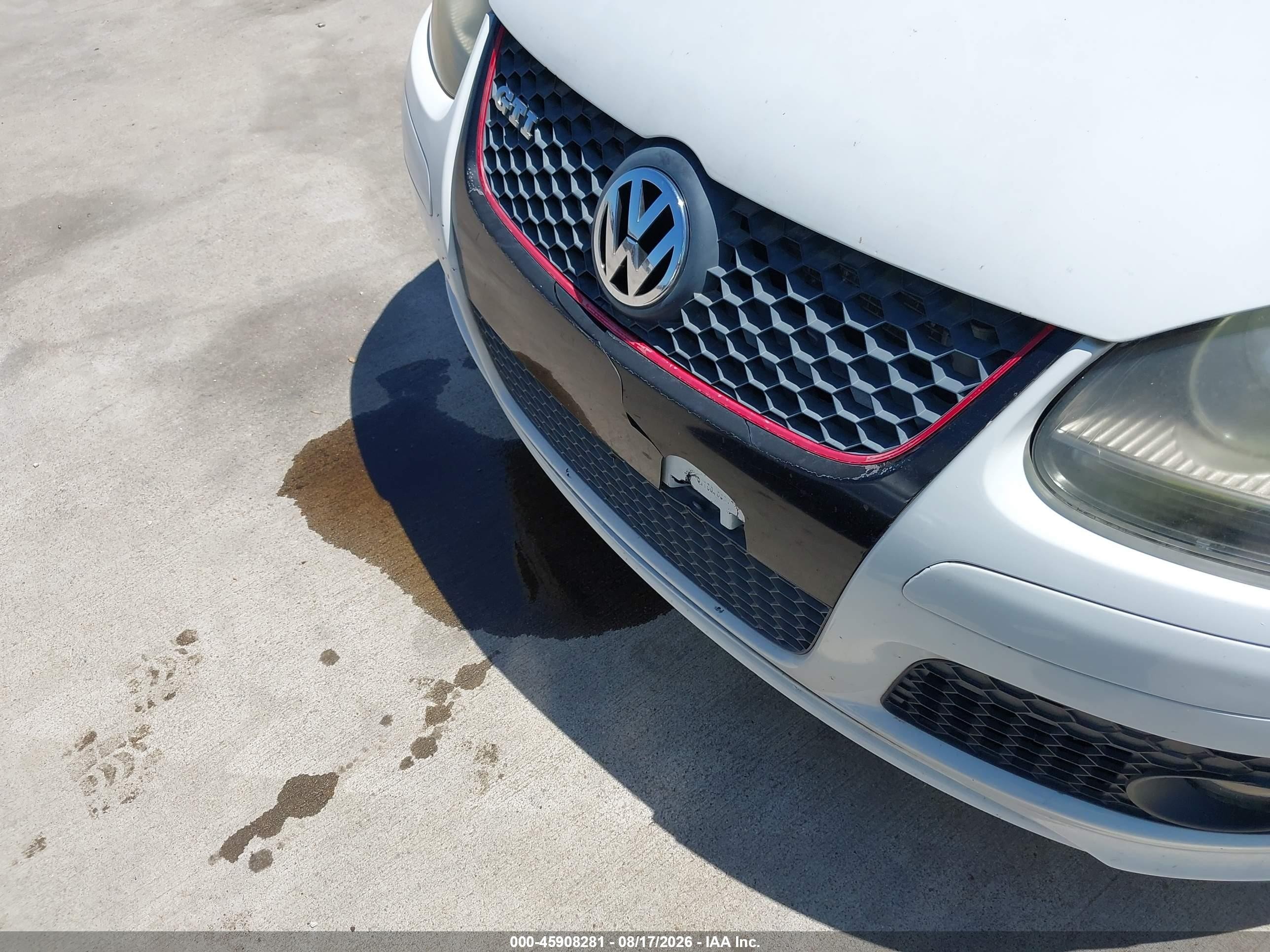 2007 Volkswagen Gti 4-door (a6) White vin: WVWHV71K27W133721
