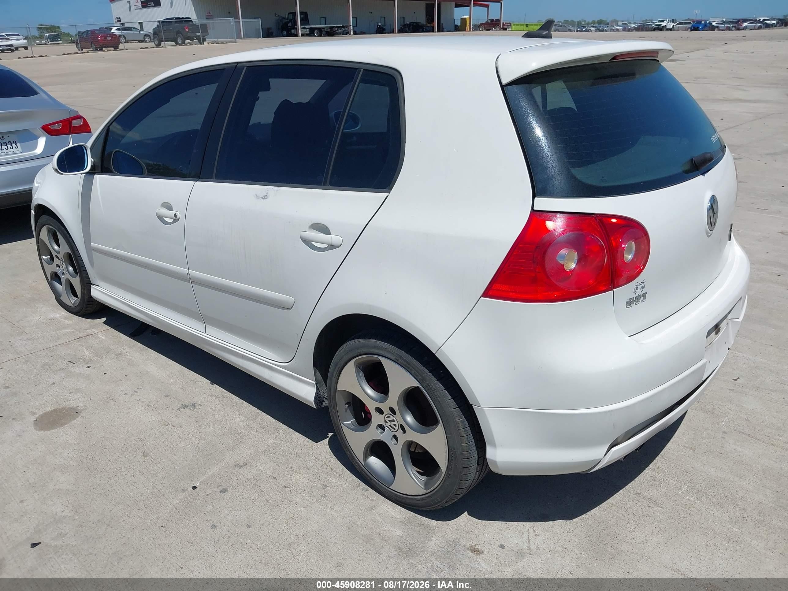2007 Volkswagen Gti 4-door (a6) White vin: WVWHV71K27W133721