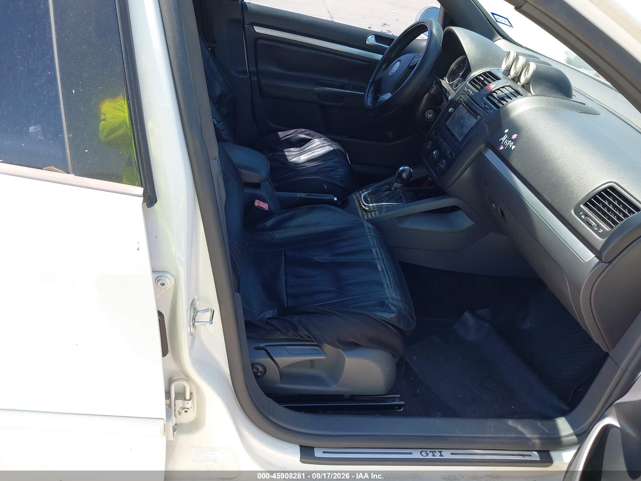 2007 Volkswagen Gti 4-door (a6) White vin: WVWHV71K27W133721