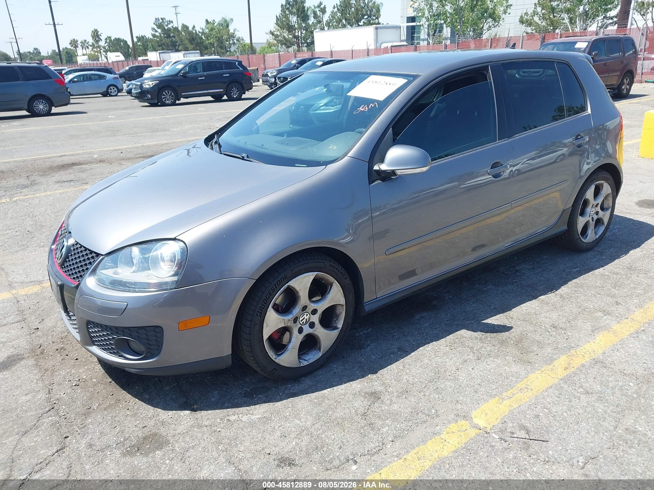 2008 Volkswagen Gti 4-door Gray vin: WVWHV71K28W099569