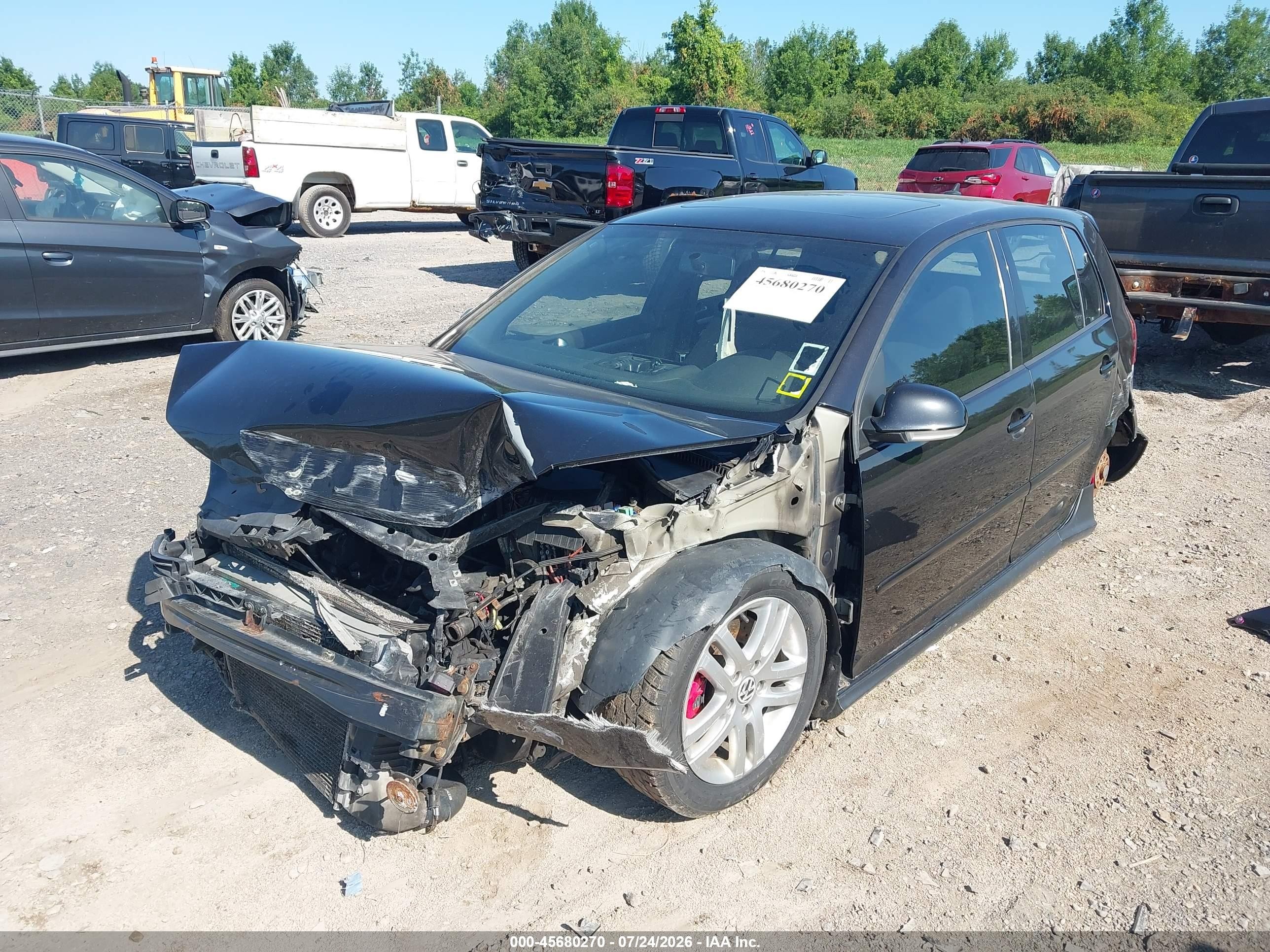 2008 Volkswagen Gti 4-door Black vin: WVWHV71K68W301331