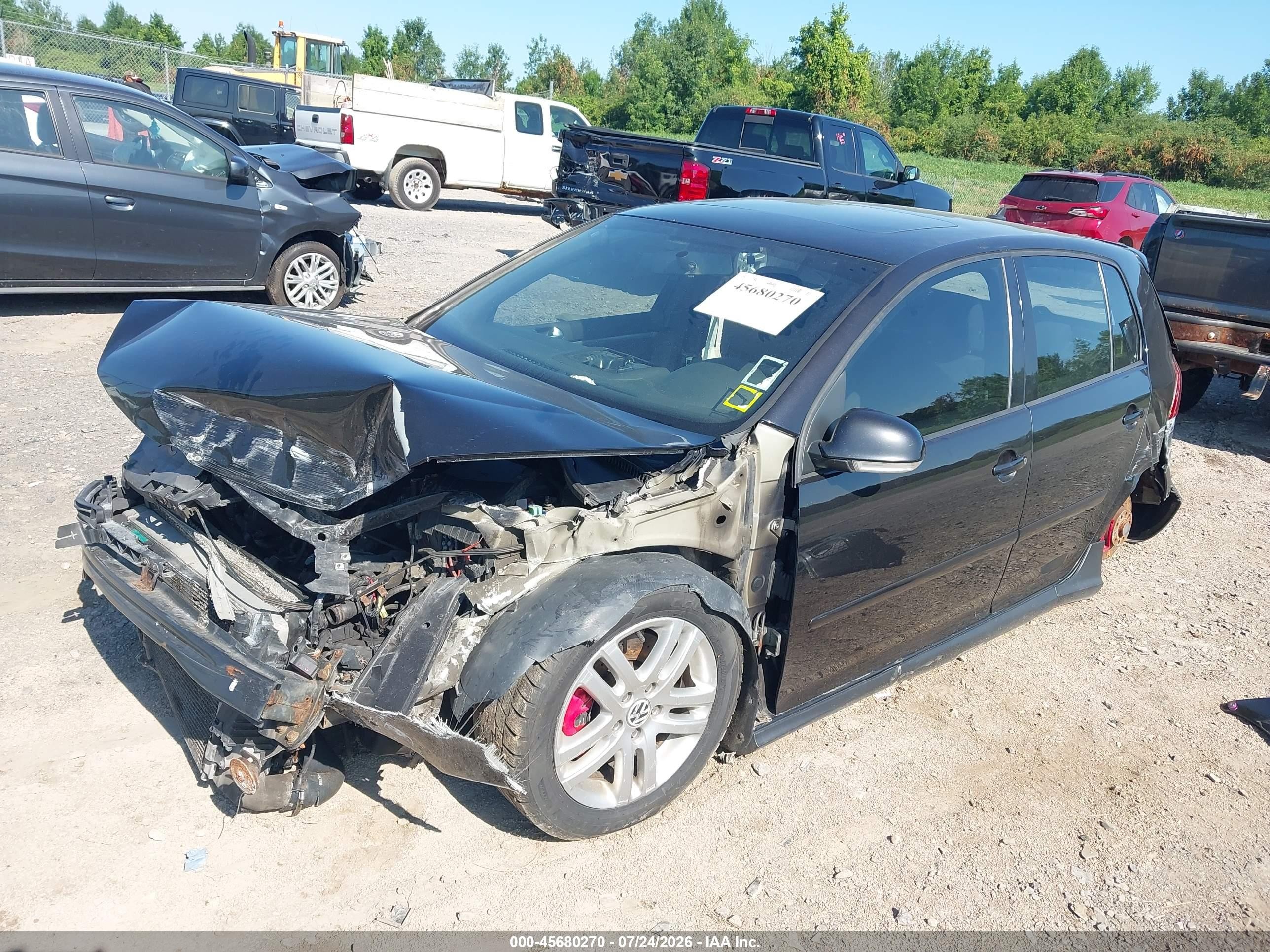 2008 Volkswagen Gti 4-door Black vin: WVWHV71K68W301331