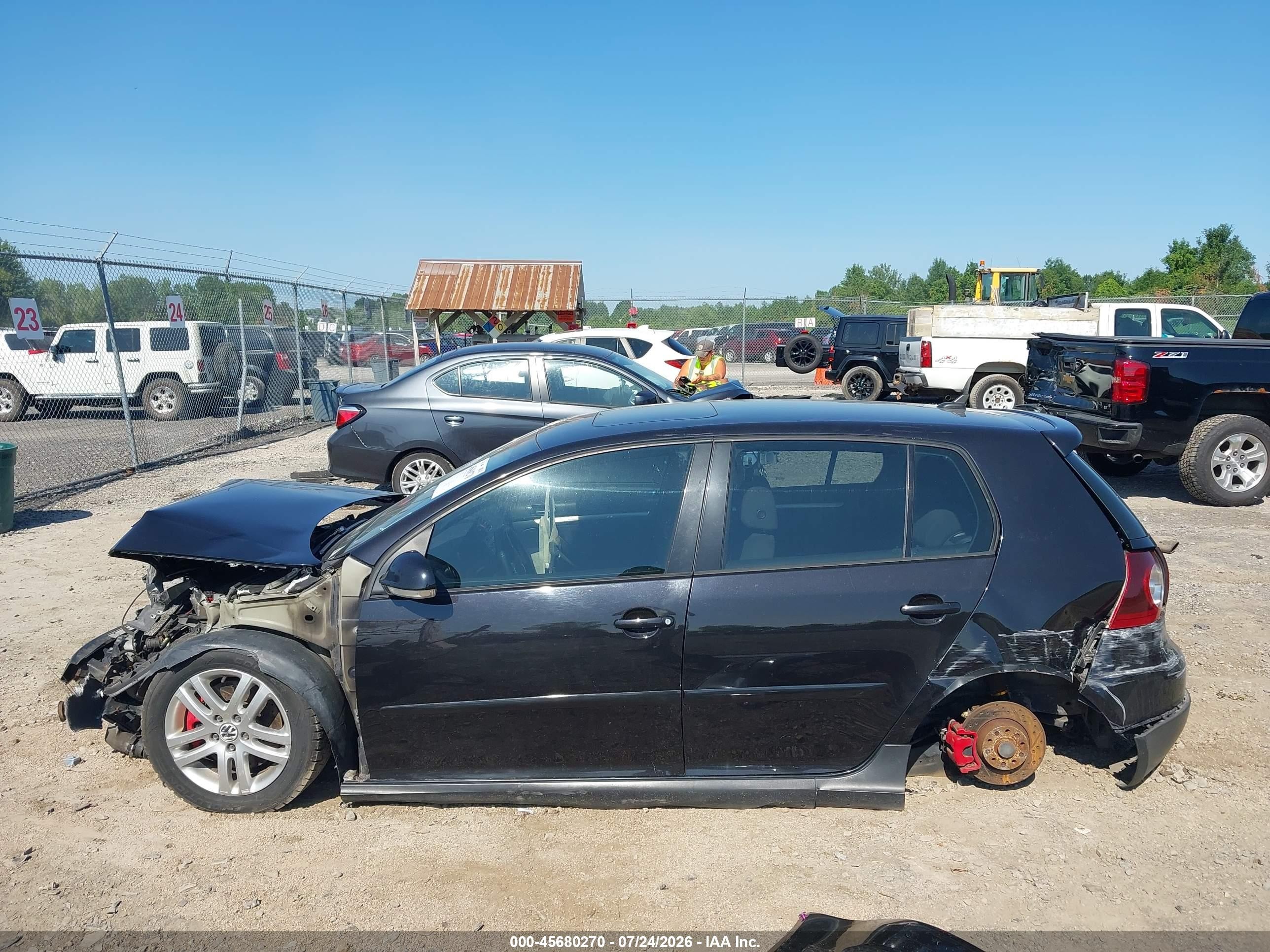 2008 Volkswagen Gti 4-door Black vin: WVWHV71K68W301331