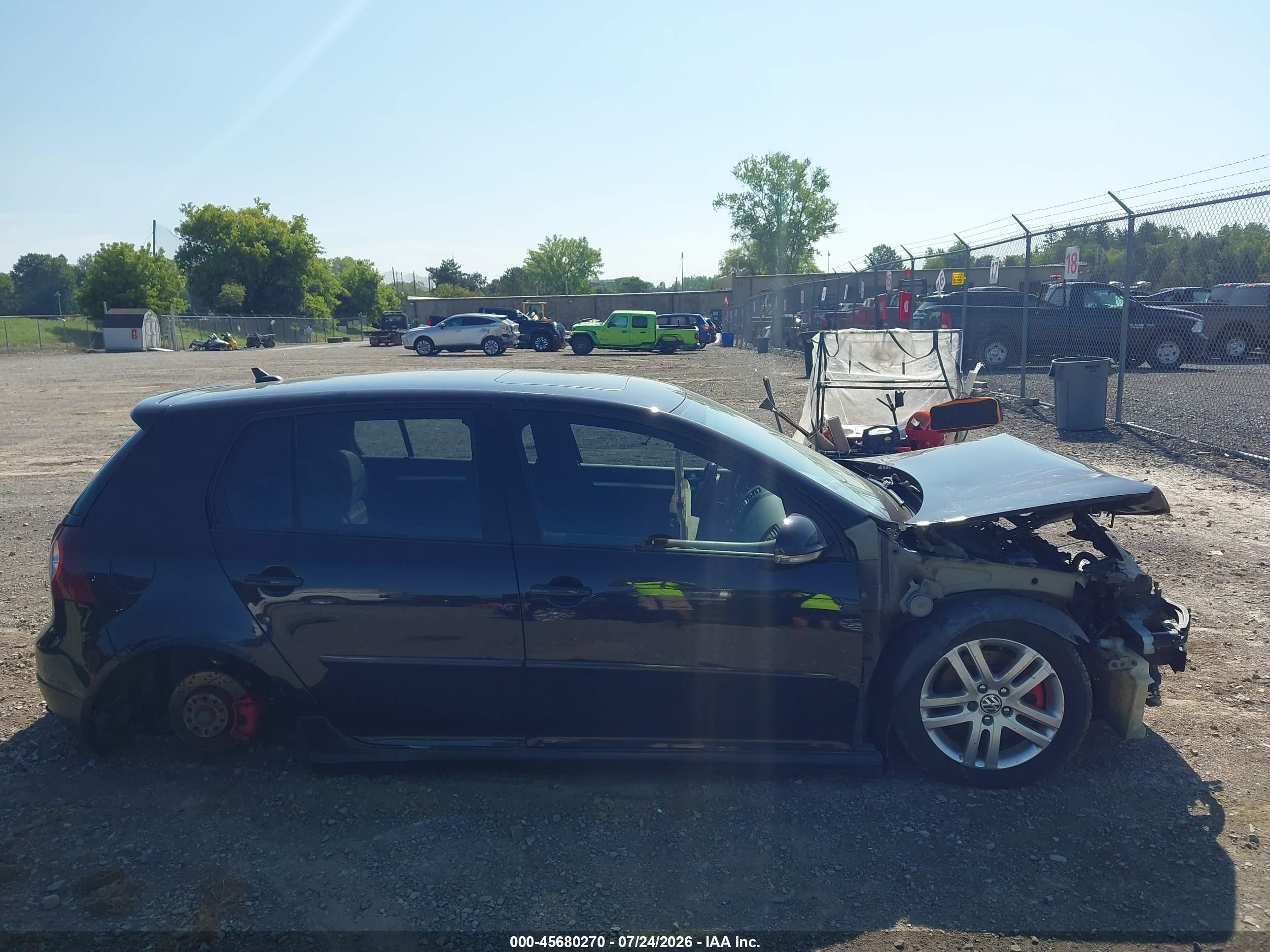 2008 Volkswagen Gti 4-door Black vin: WVWHV71K68W301331