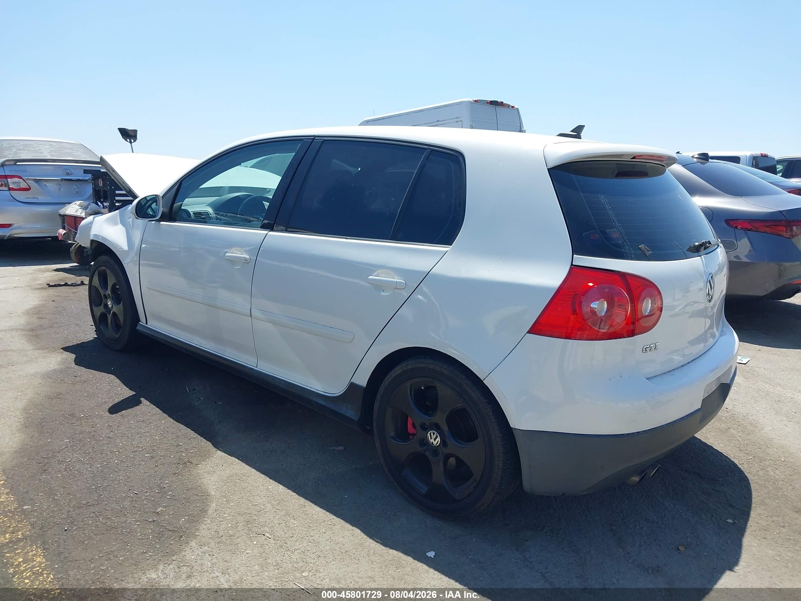 2008 Volkswagen Gti 4-door White vin: WVWHV71K78W178025