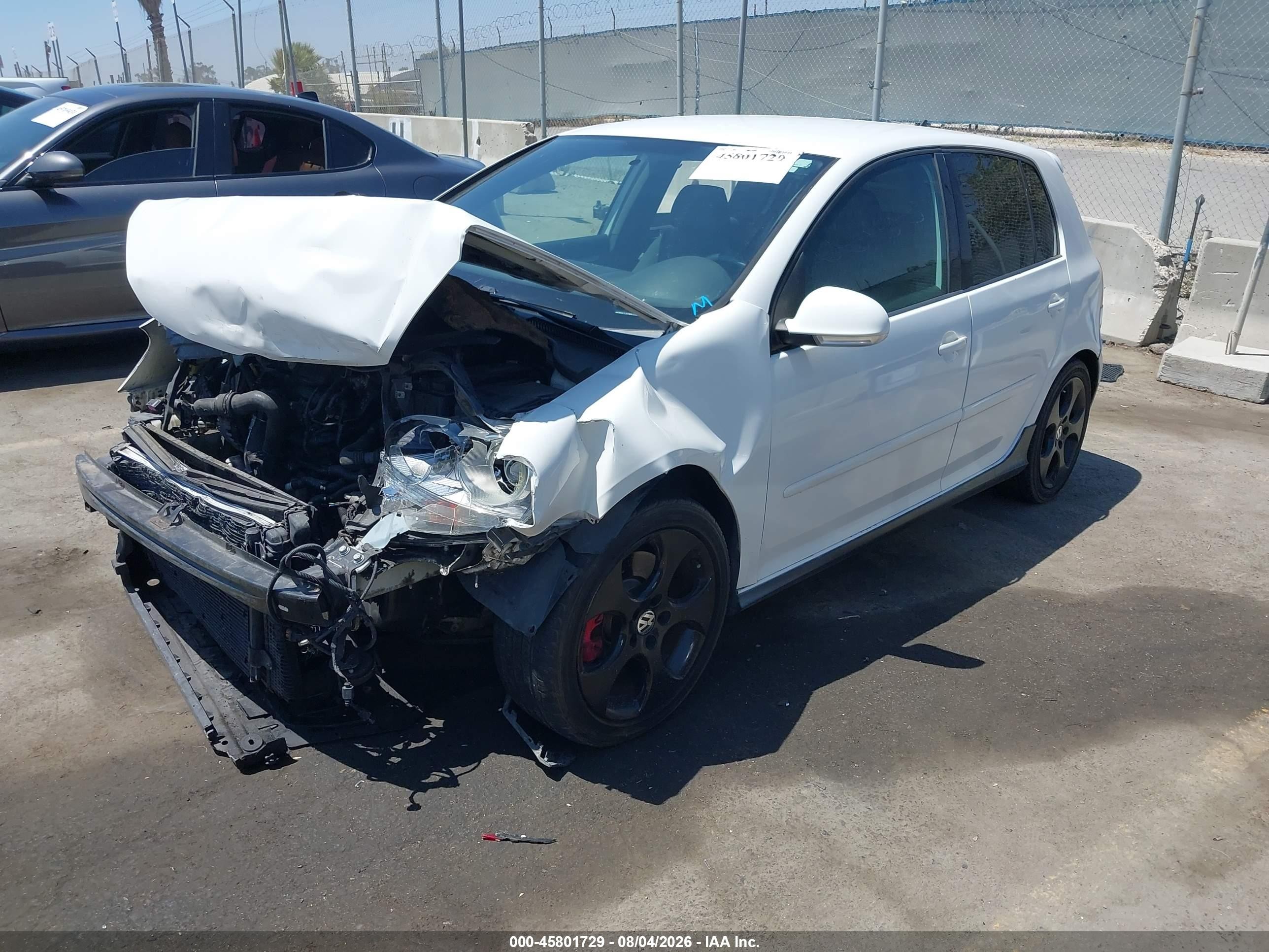 2008 Volkswagen Gti 4-door White vin: WVWHV71K78W178025