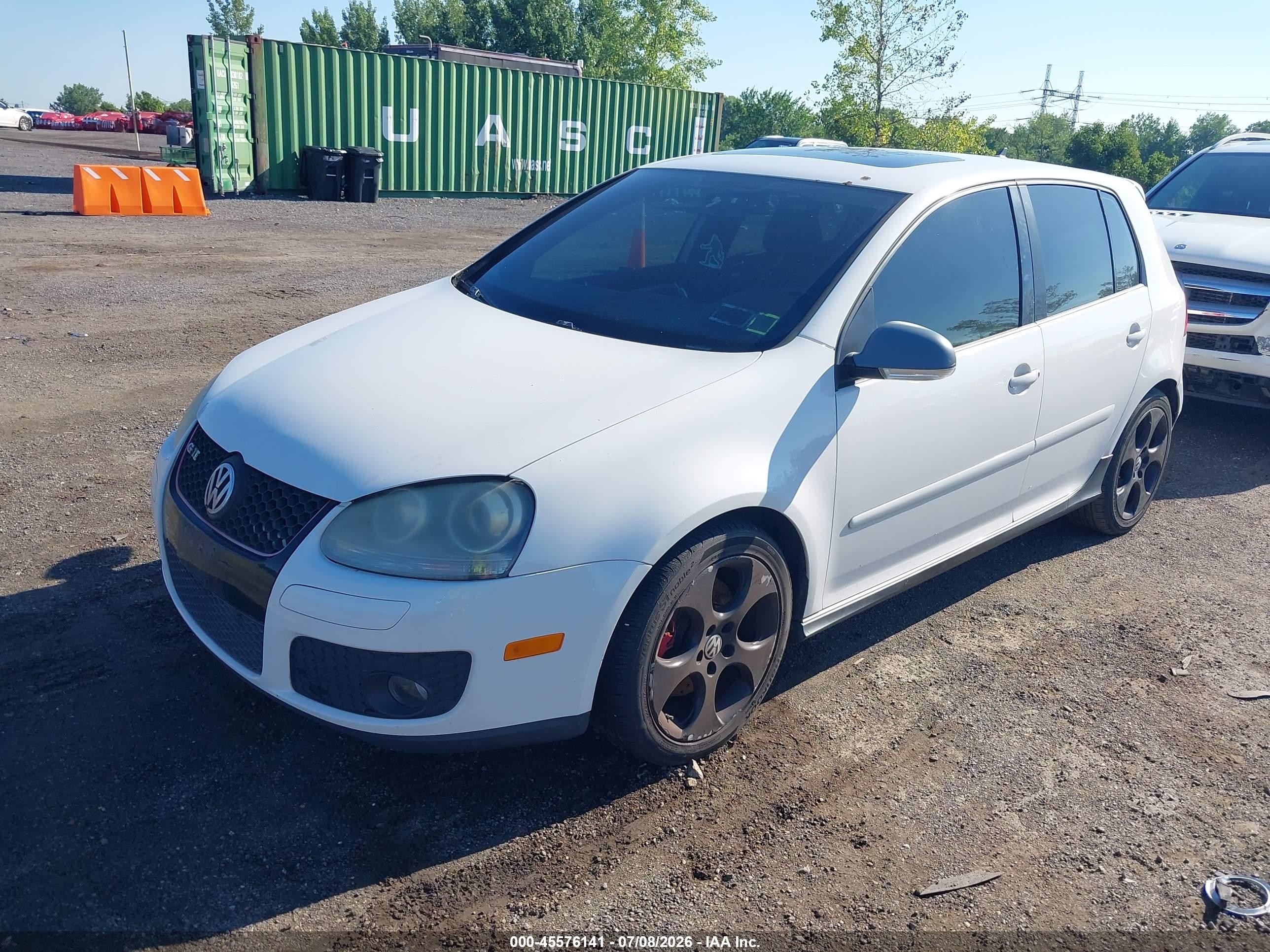2008 Volkswagen Gti 4-door White vin: WVWHV71K78W230480