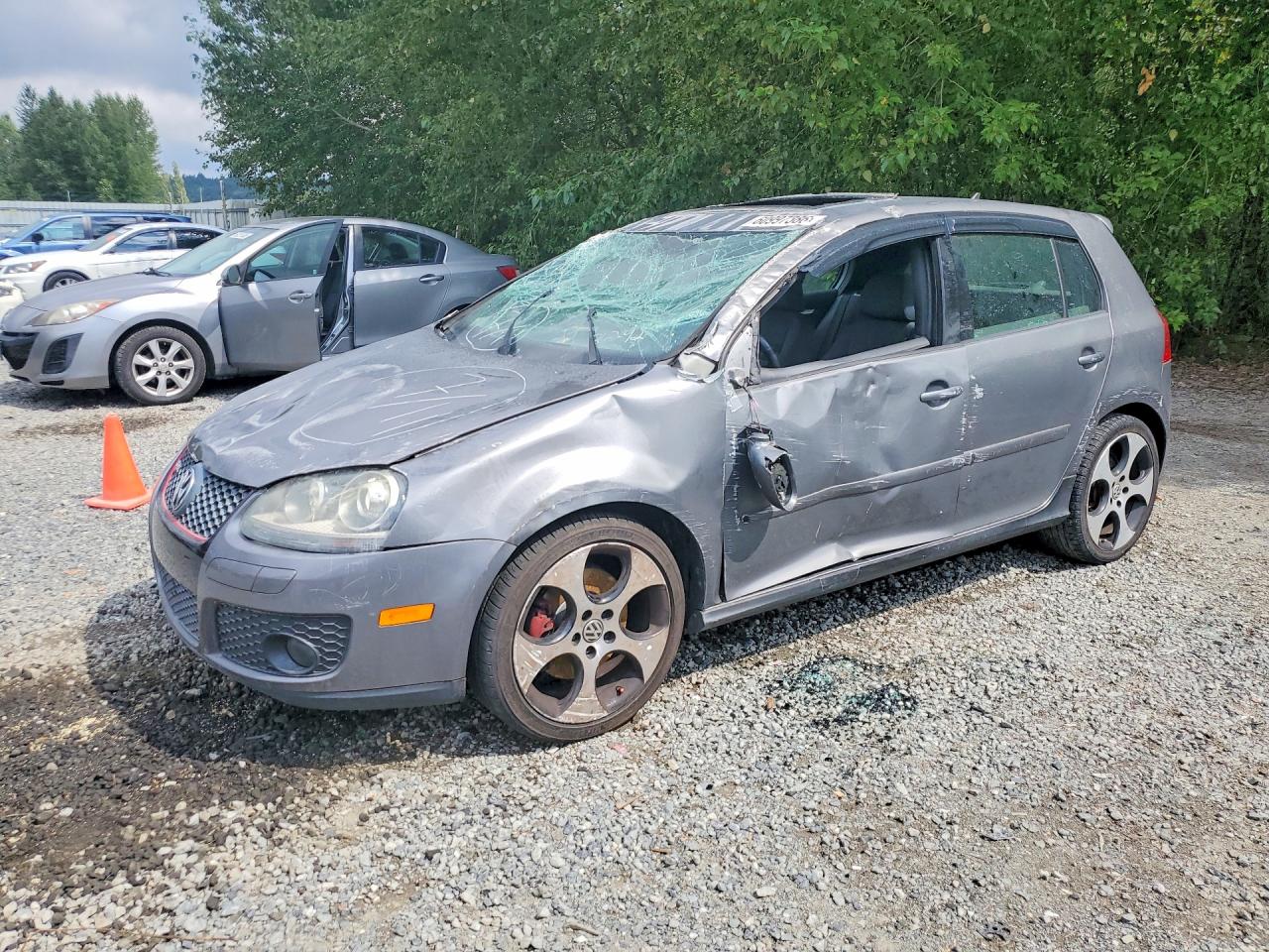 2007 Volkswagen New Gti Gray vin: WVWHV71K87W068292
