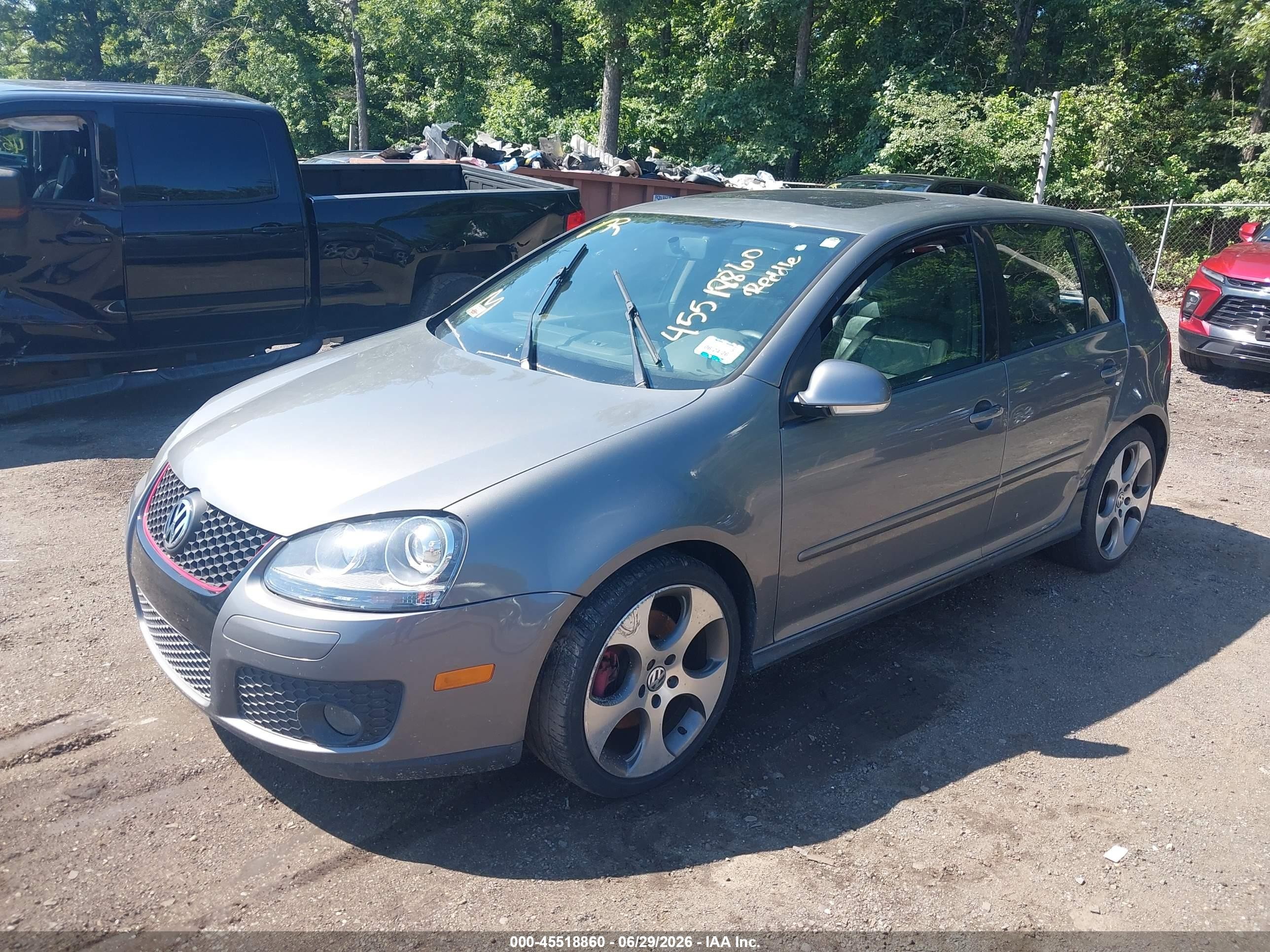 2009 Volkswagen Gti 4-door Gray vin: WVWHV71K99W140037