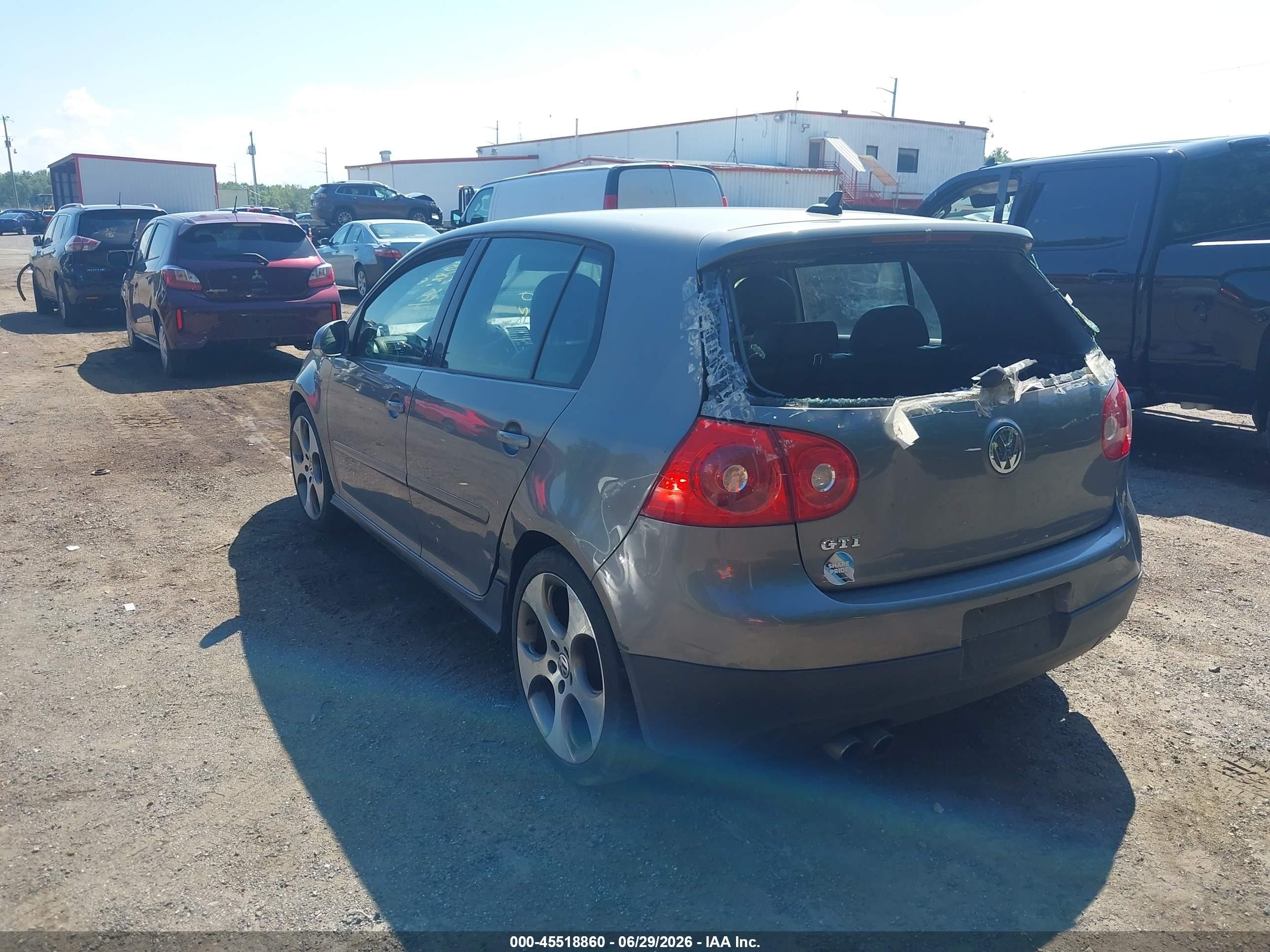 2009 Volkswagen Gti 4-door Gray vin: WVWHV71K99W140037