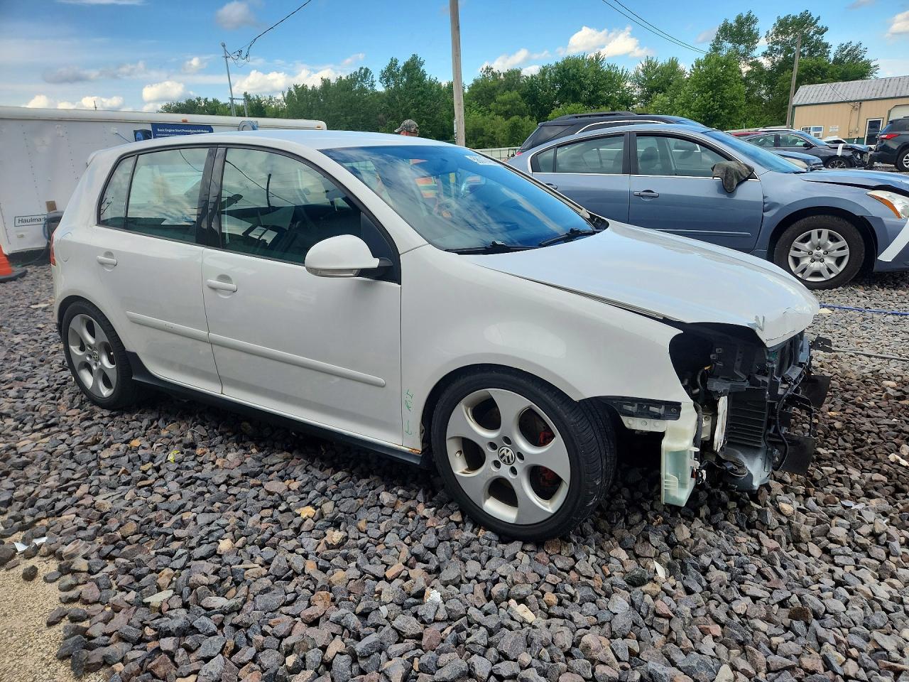2009 Volkswagen Gti White vin: WVWHV71KX9W111792