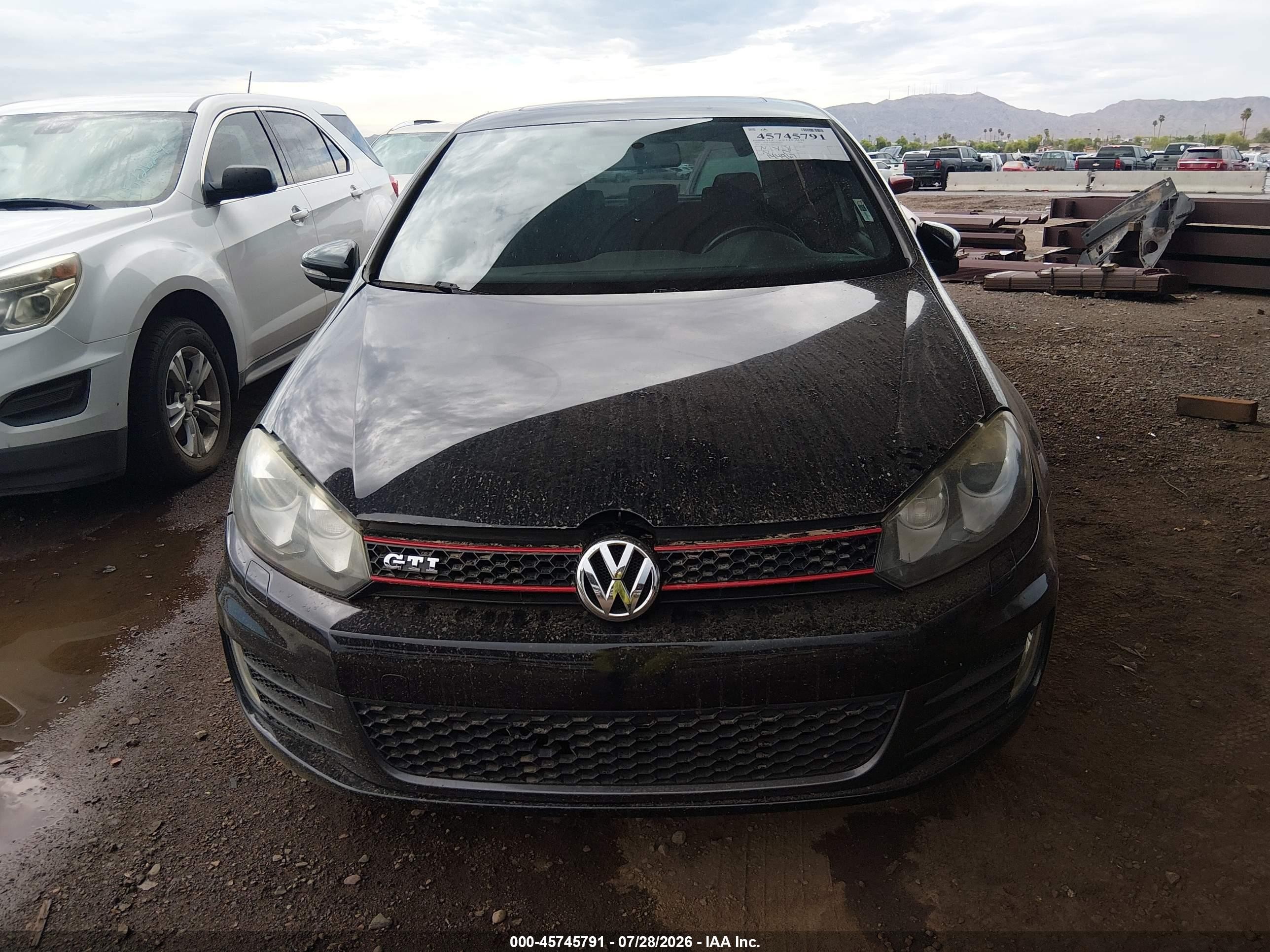 2010 Volkswagen Gti 4-door Black vin: WVWHV7AJ0AW236912
