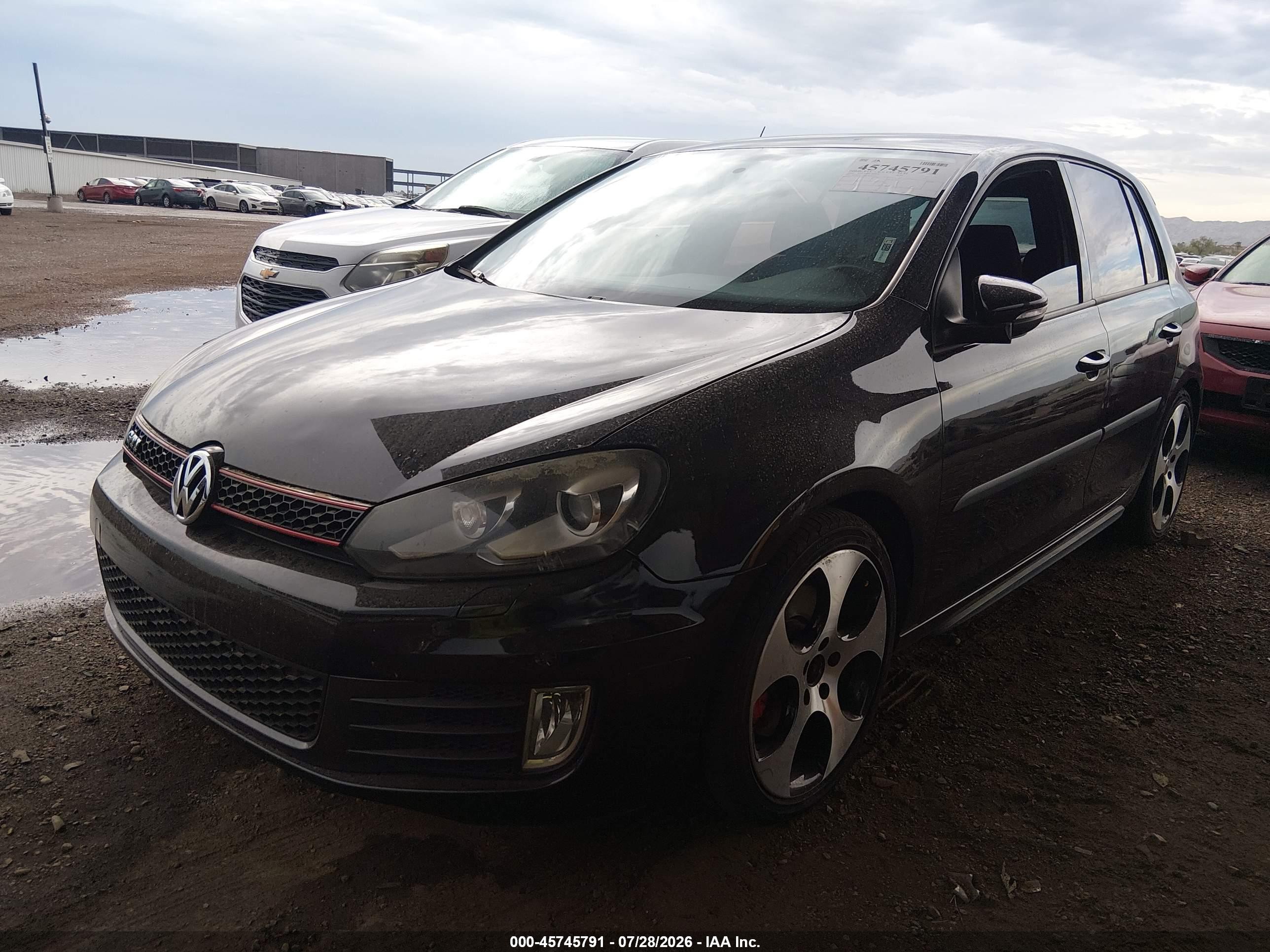 2010 Volkswagen Gti 4-door Black vin: WVWHV7AJ0AW236912