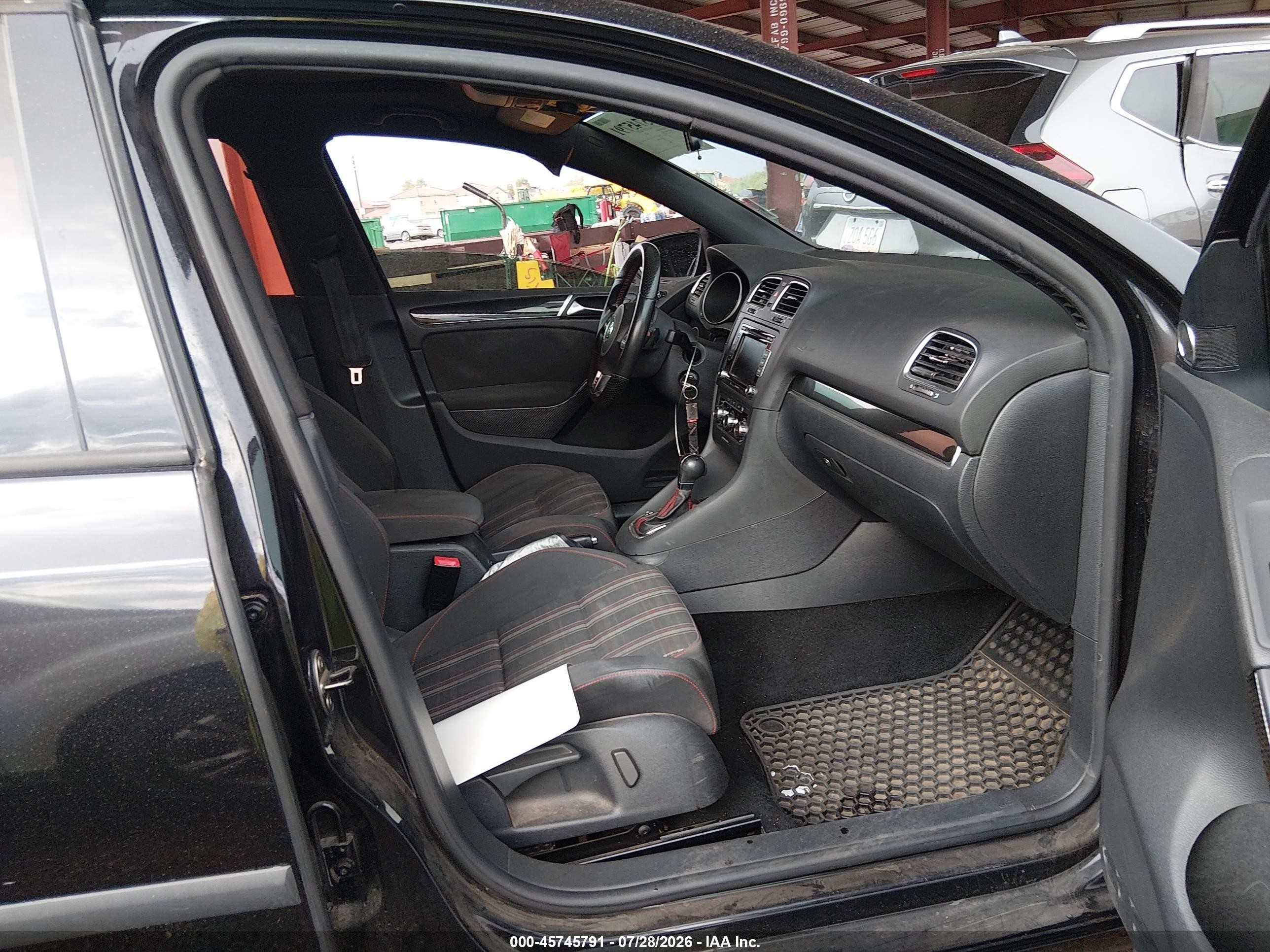 2010 Volkswagen Gti 4-door Black vin: WVWHV7AJ0AW236912