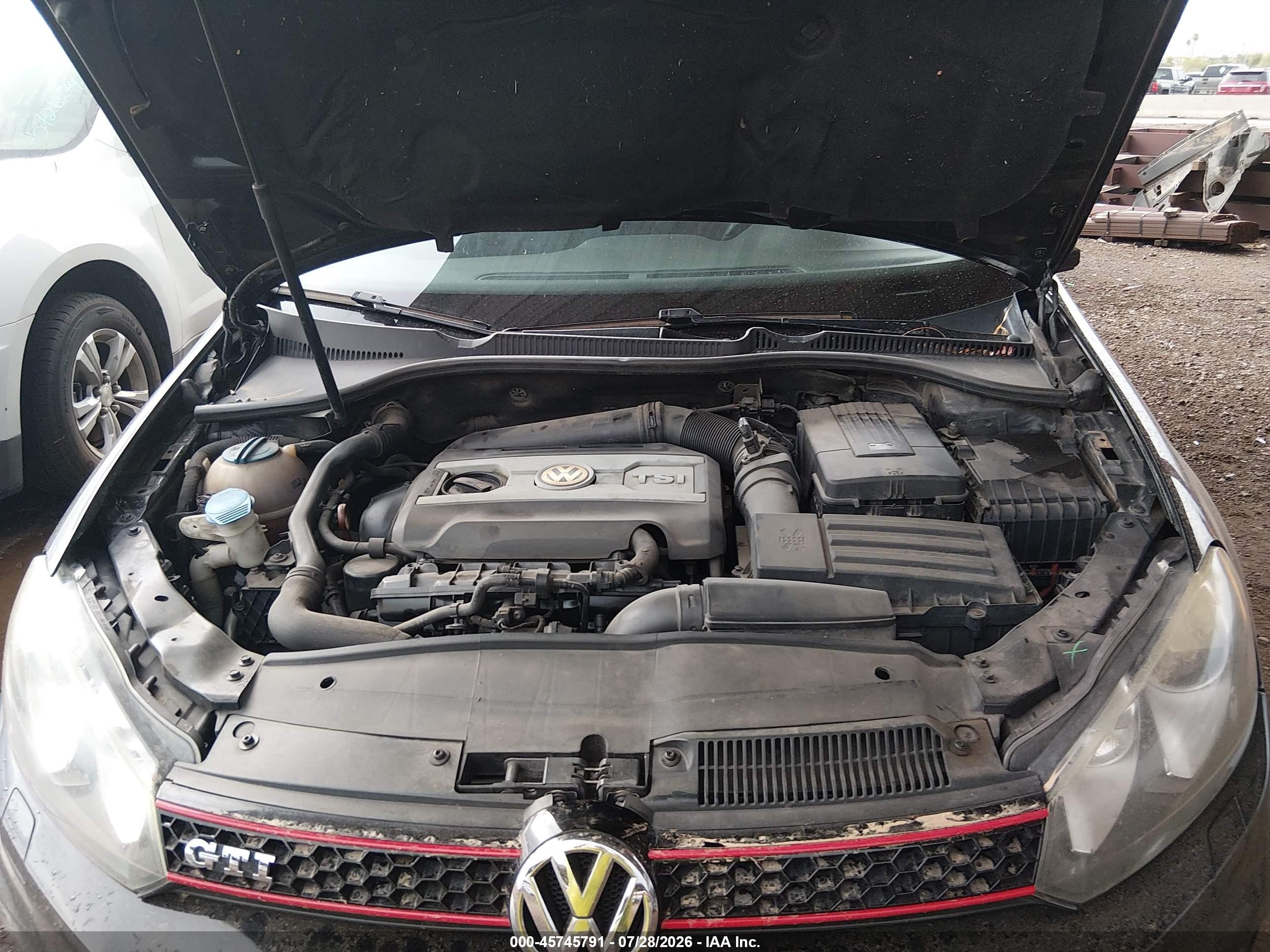 2010 Volkswagen Gti 4-door Black vin: WVWHV7AJ0AW236912