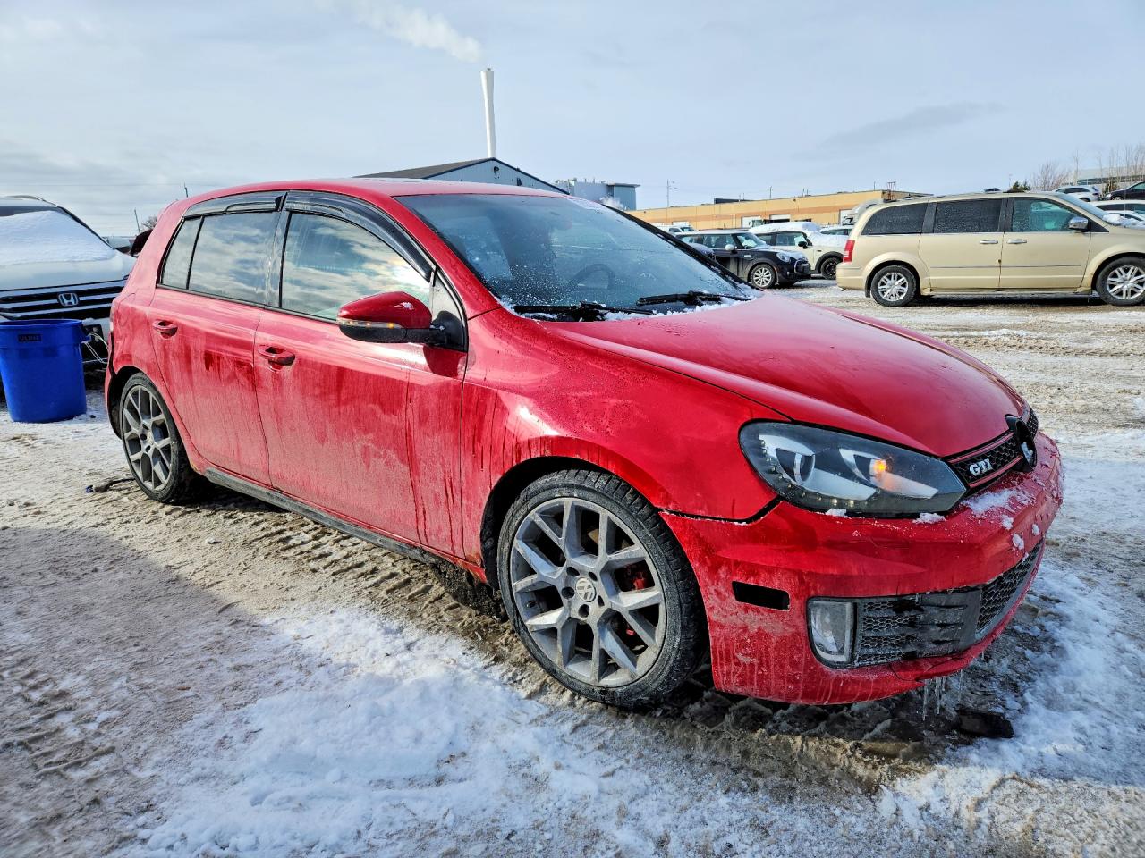 2013 Volkswagen Gti Red vin: WVWHV7AJ0DW119643