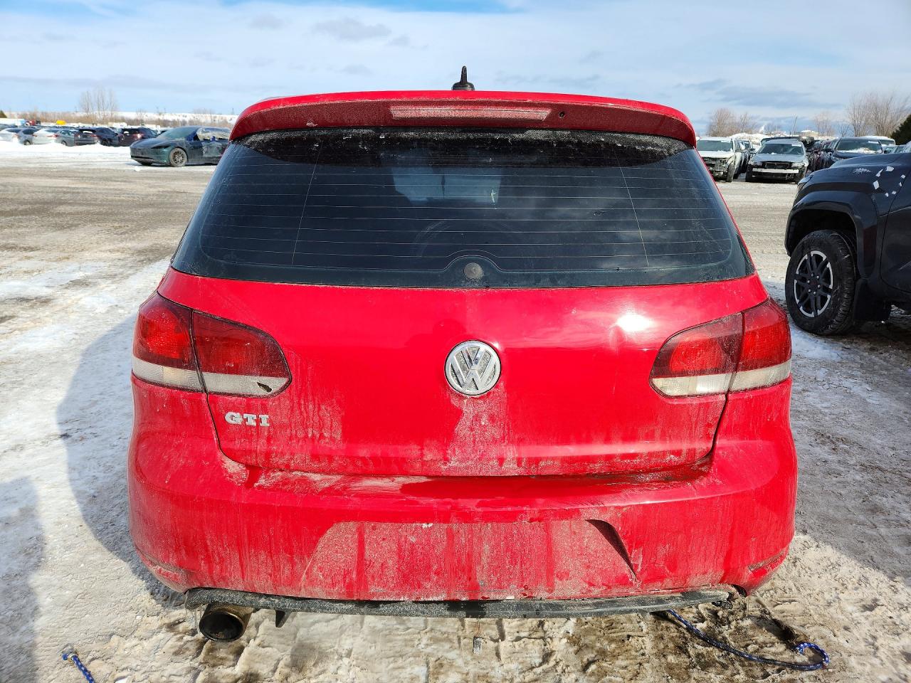 2013 Volkswagen Gti Red vin: WVWHV7AJ0DW119643