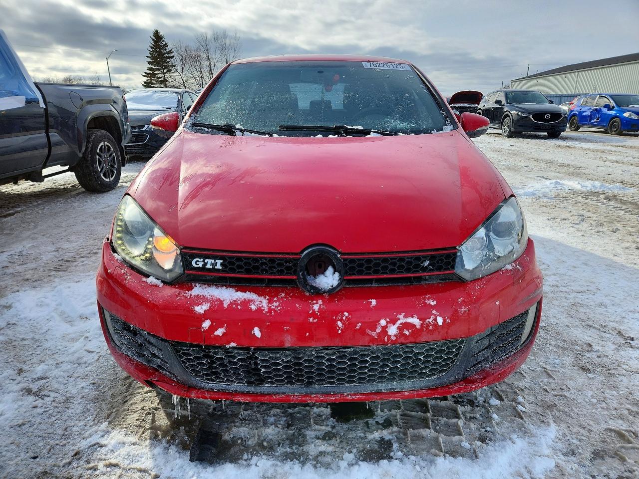 2013 Volkswagen Gti Red vin: WVWHV7AJ0DW119643
