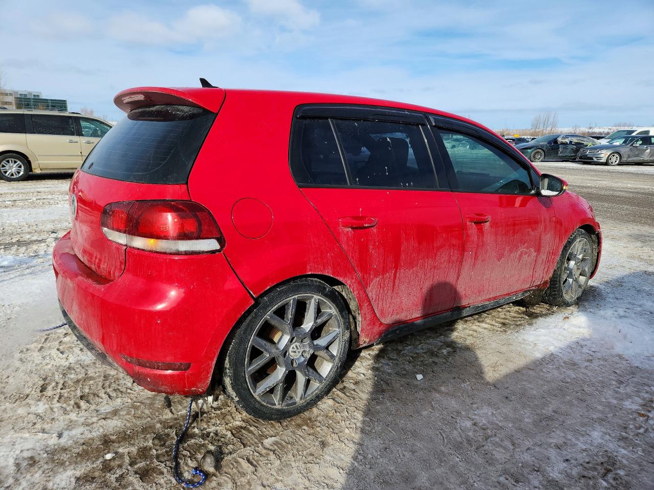 2013 Volkswagen Gti Red vin: WVWHV7AJ0DW119643