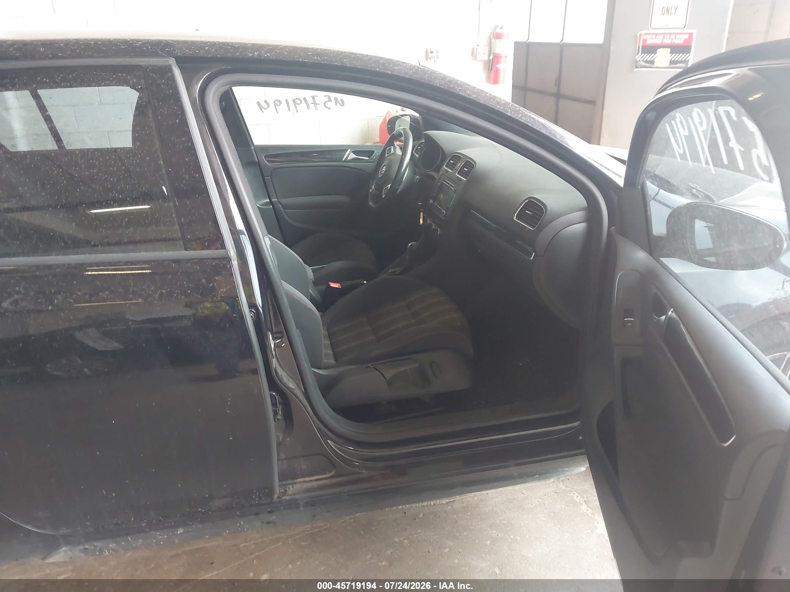 2010 Volkswagen Gti 4-door Black vin: WVWHV7AJ1AW392229