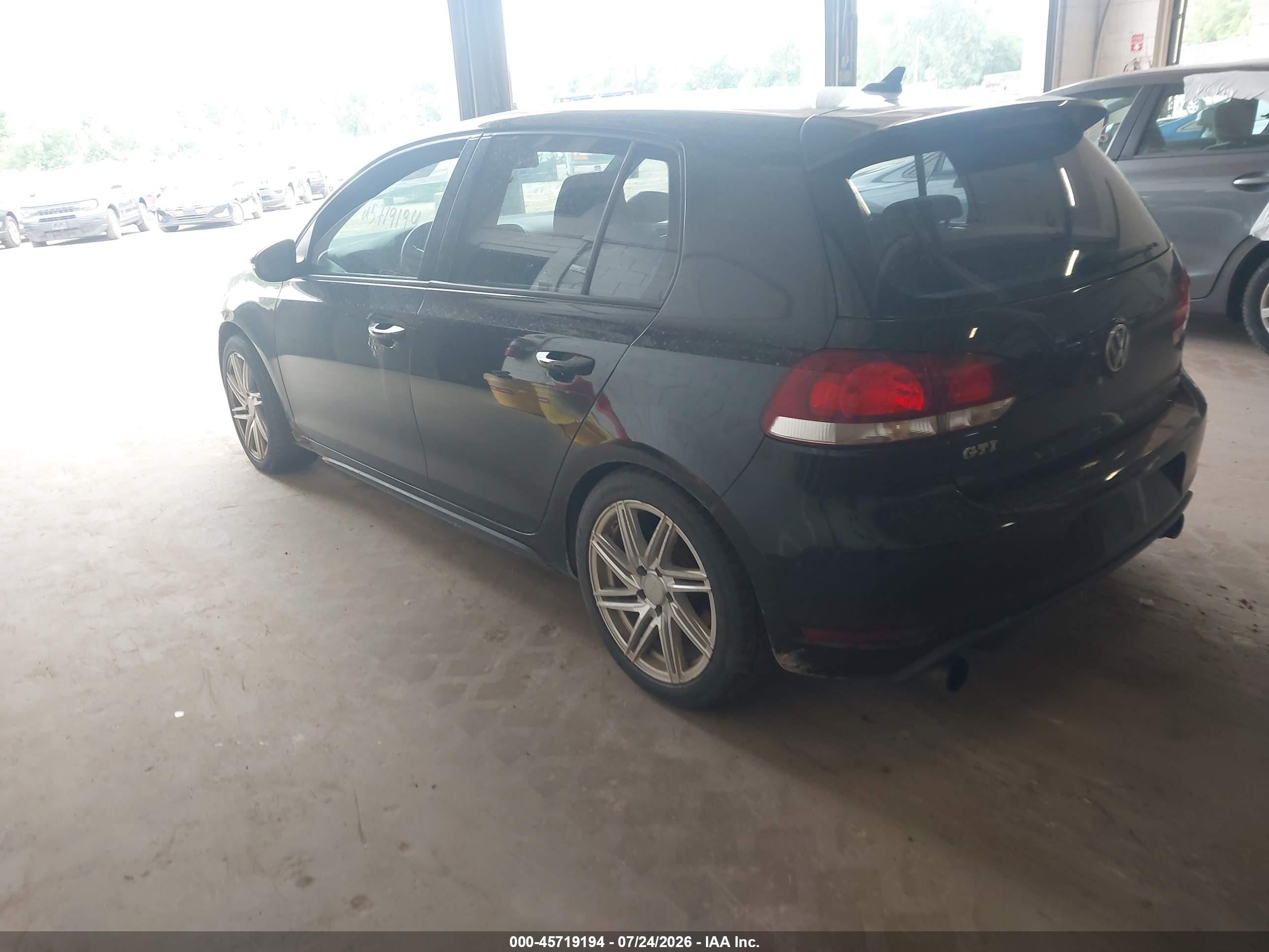 2010 Volkswagen Gti 4-door Black vin: WVWHV7AJ1AW392229