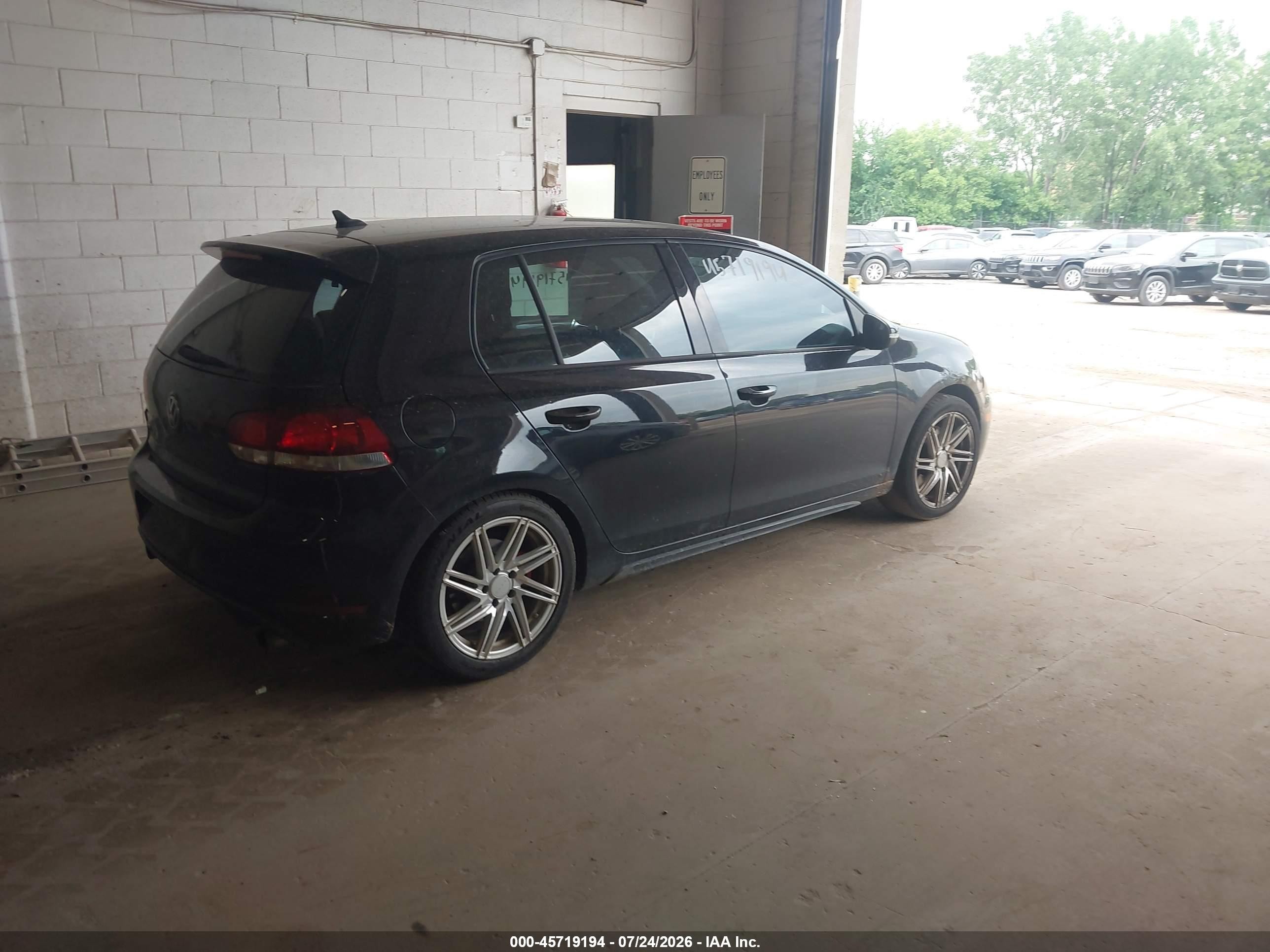 2010 Volkswagen Gti 4-door Black vin: WVWHV7AJ1AW392229