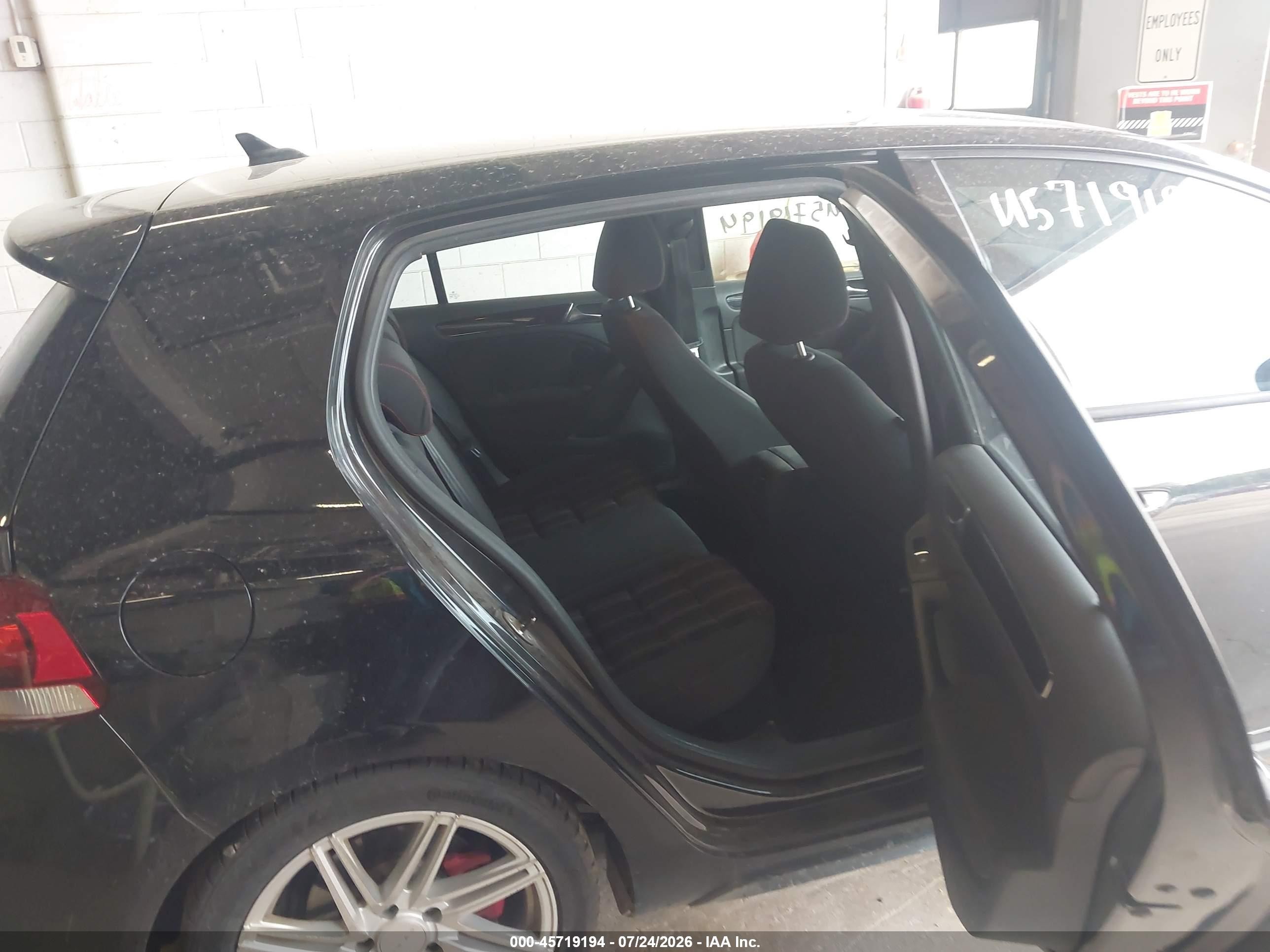 2010 Volkswagen Gti 4-door Black vin: WVWHV7AJ1AW392229