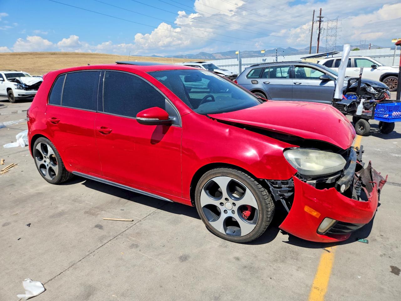 2011 Volkswagen Gti Красный vin: WVWHV7AJ1BW007124